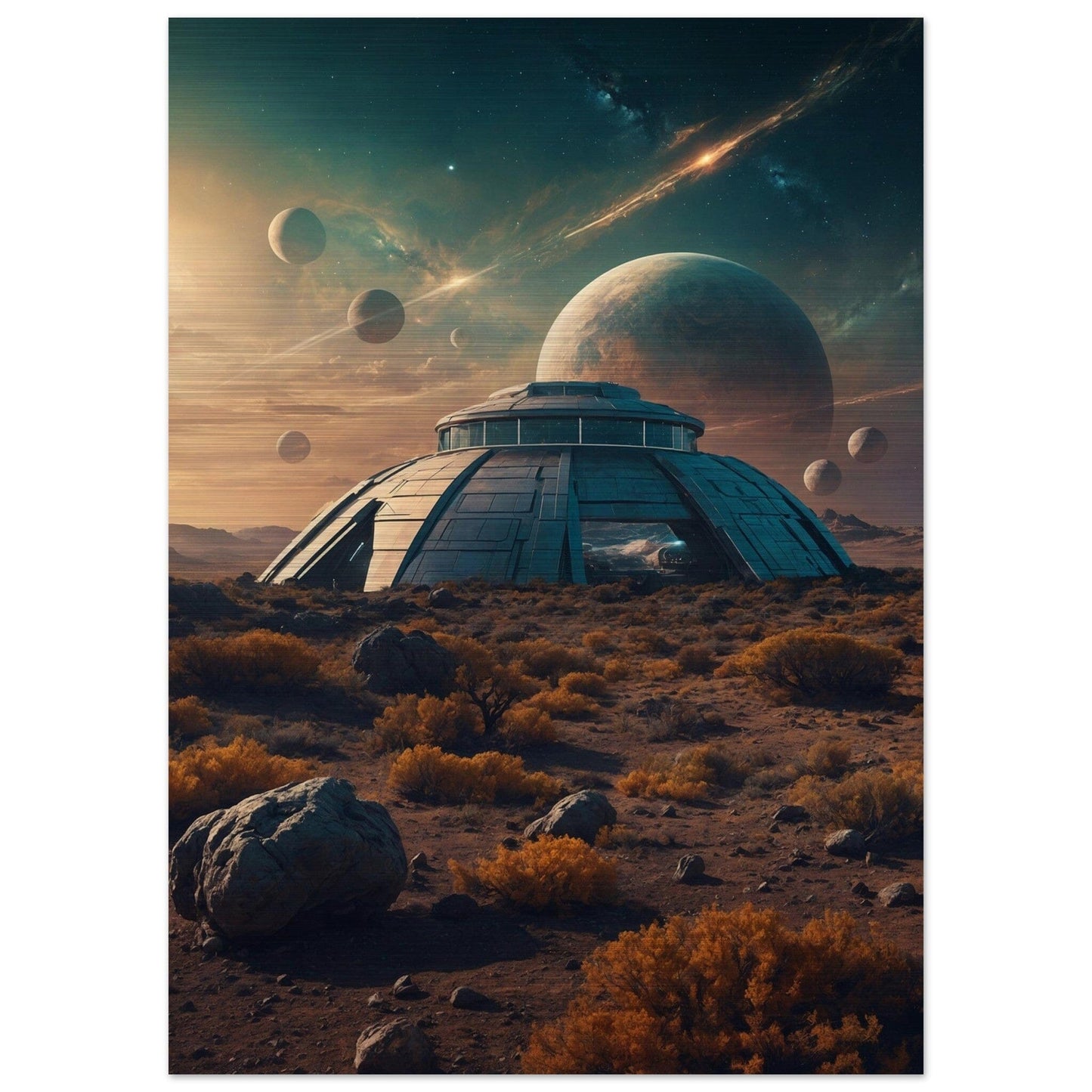 Brushed Aluminium Print - Moderne Kunstwerke mit gebürstetem Finish Print Material Modern Masterpieces 50x70 cm / 20x28″