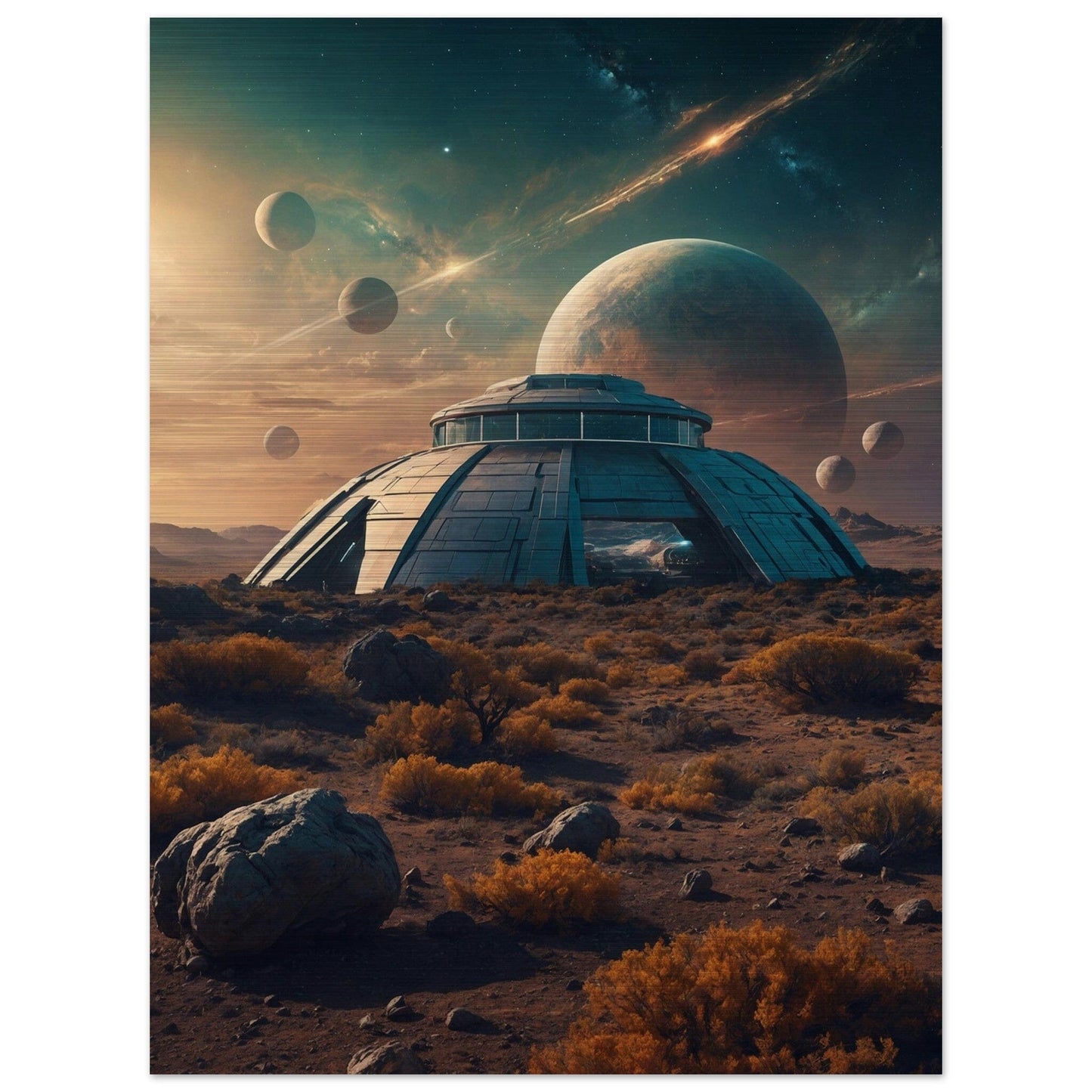 Brushed Aluminium Print - Moderne Kunstwerke mit gebürstetem Finish Print Material Modern Masterpieces 60x80 cm / 24x32″