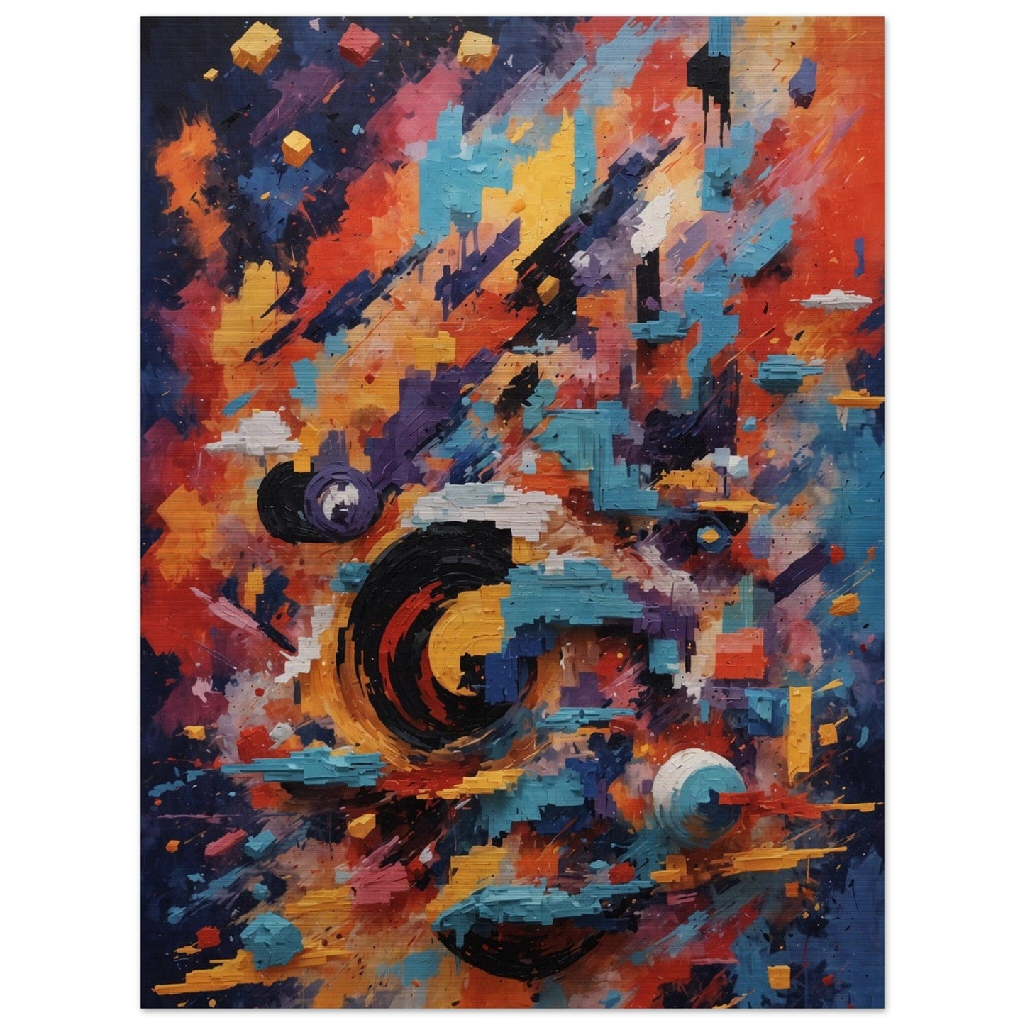Brushed Aluminium Print - Moderne Kunstwerke mit gebürstetem Finish Print Material Modern Masterpieces 60x80 cm / 24x32″