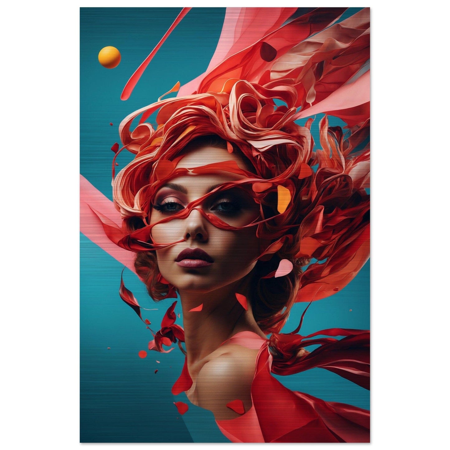 Brushed Aluminium Print - Moderne Kunstwerke mit gebürstetem Finish Print Material Modern Masterpieces 60x90 cm / 24x36″