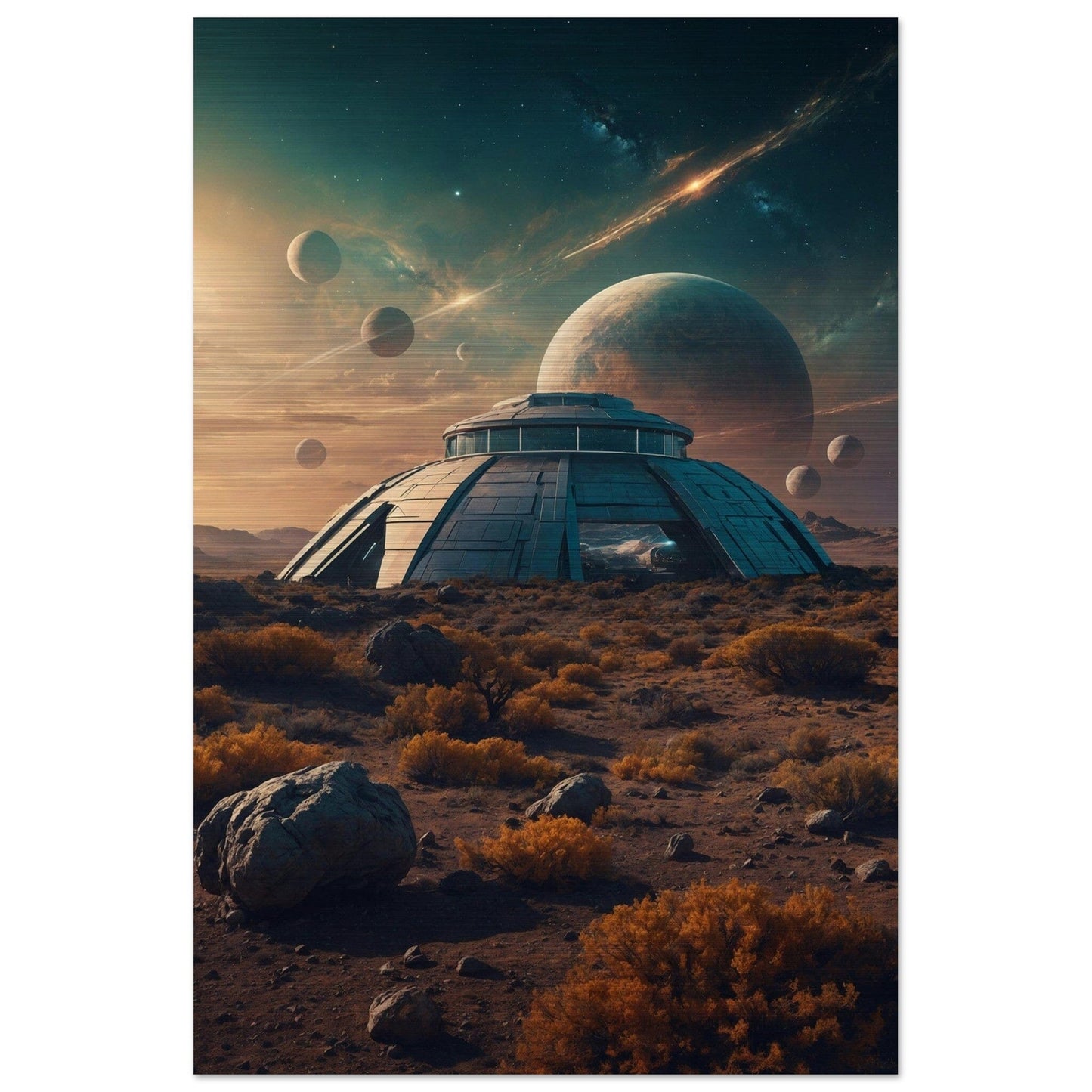 Brushed Aluminium Print - Moderne Kunstwerke mit gebürstetem Finish Print Material Modern Masterpieces 60x90 cm / 24x36″