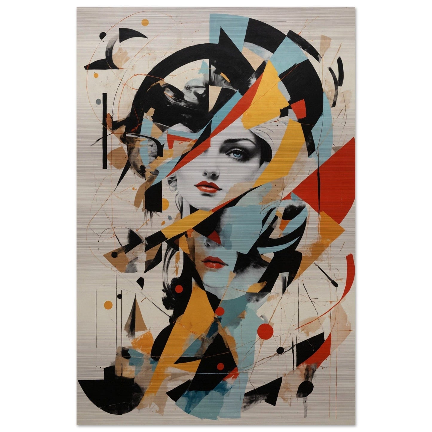 Brushed Aluminium Print - Moderne Kunstwerke mit gebürstetem Finish Print Material Modern Masterpieces 60x90 cm / 24x36″