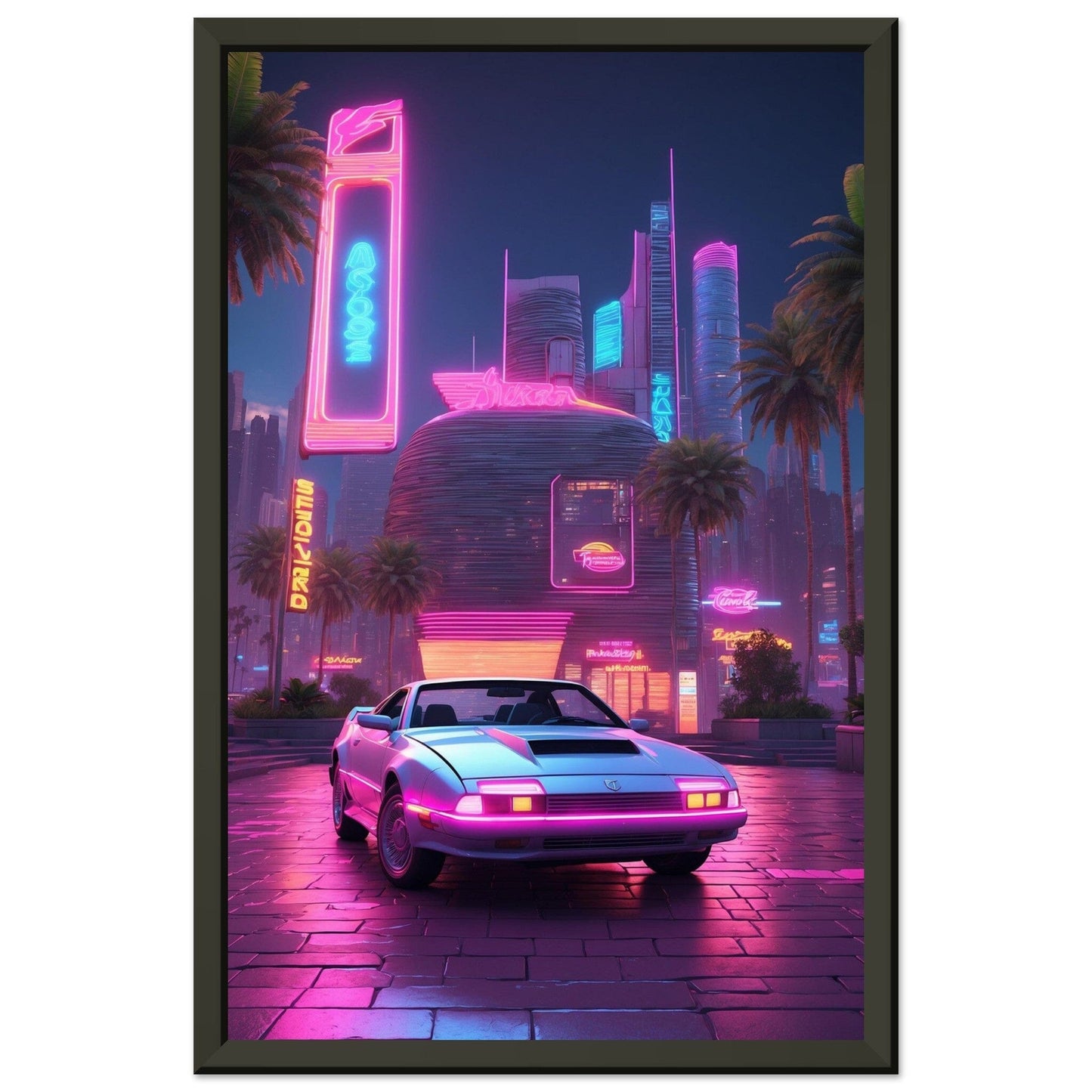 Electric Dreams: Neon Odyssey Print Material Modern Masterpieces 28x43 cm / XL (11x17″)