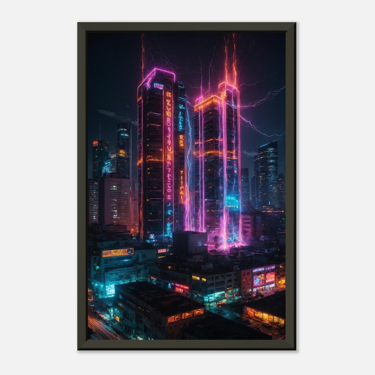 Electric Euphoria: Dynamic Delight Print Material Modern Masterpieces 28x43 cm / XL (11x17″)