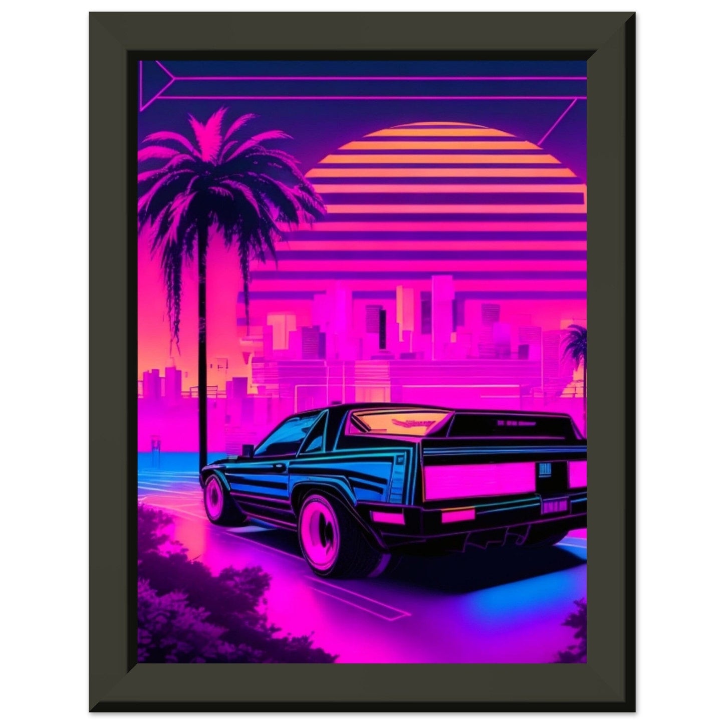 Neon Dreams: A Journey Through Synthwave Nostalgia Print Material Modern Masterpieces 15x20 cm / 6x8″
