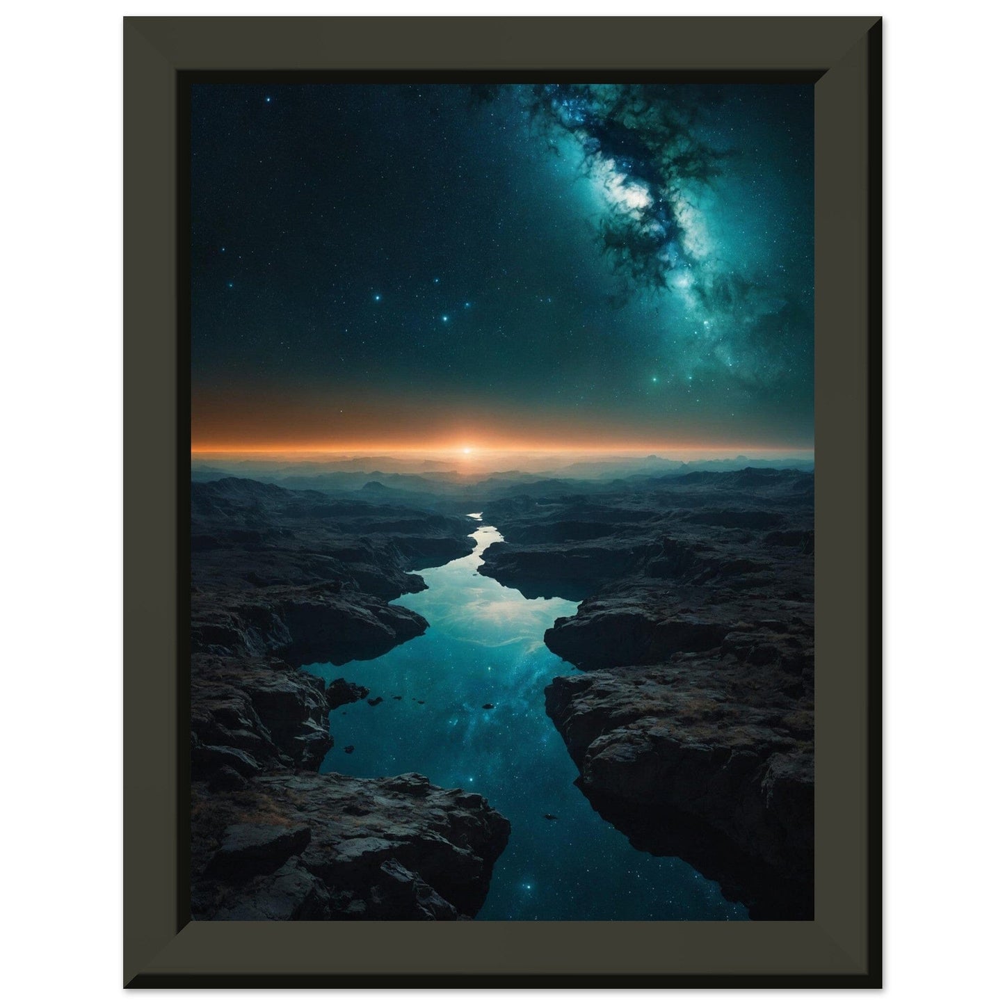 Premium Matte Paper Metal Framed Poster - Stilvolle Kunst in robustem Metallrahmen Print Material Modern Masterpieces 15x20 cm / 6x8″