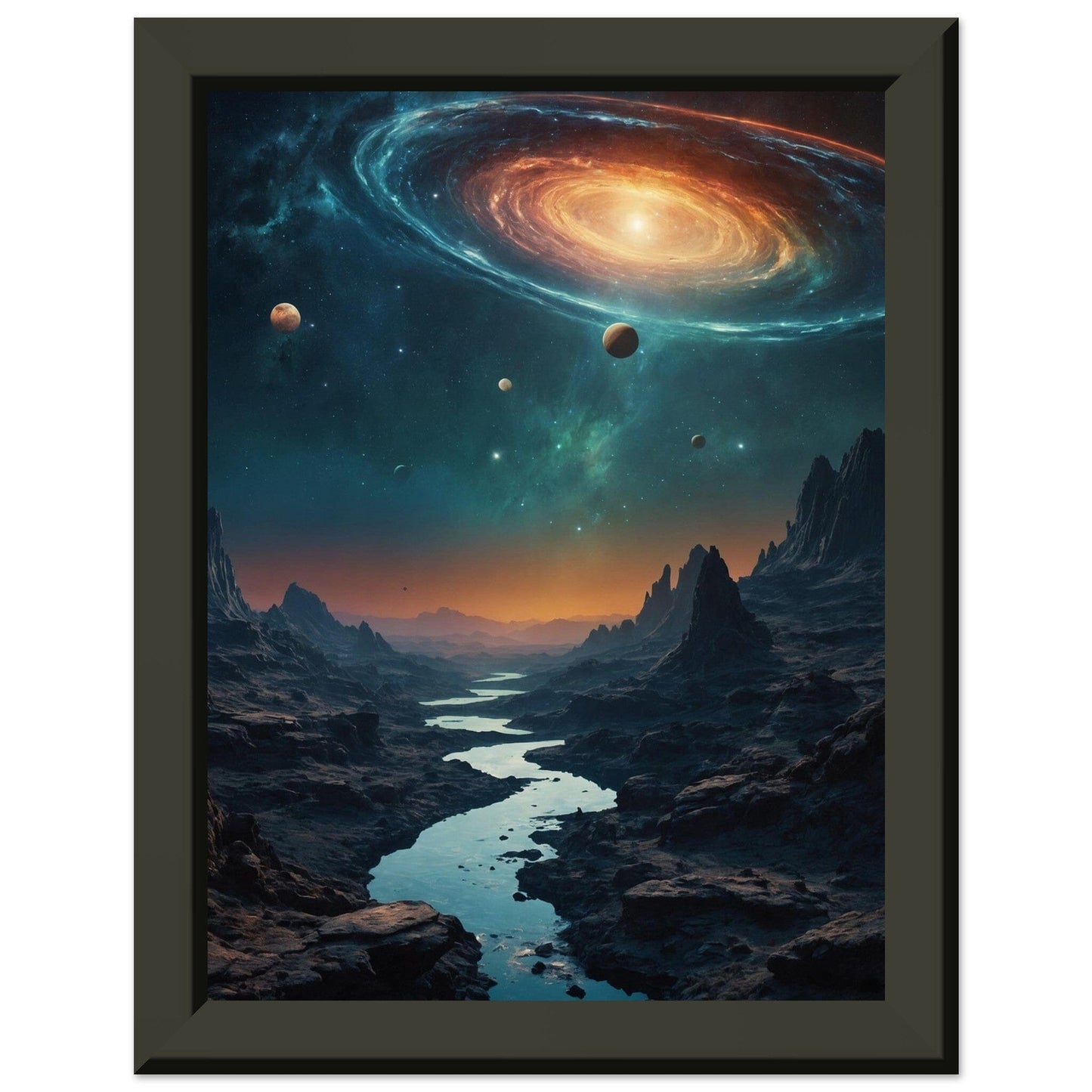 Premium Matte Paper Metal Framed Poster - Stilvolle Kunst in robustem Metallrahmen Print Material Modern Masterpieces 15x20 cm / 6x8″