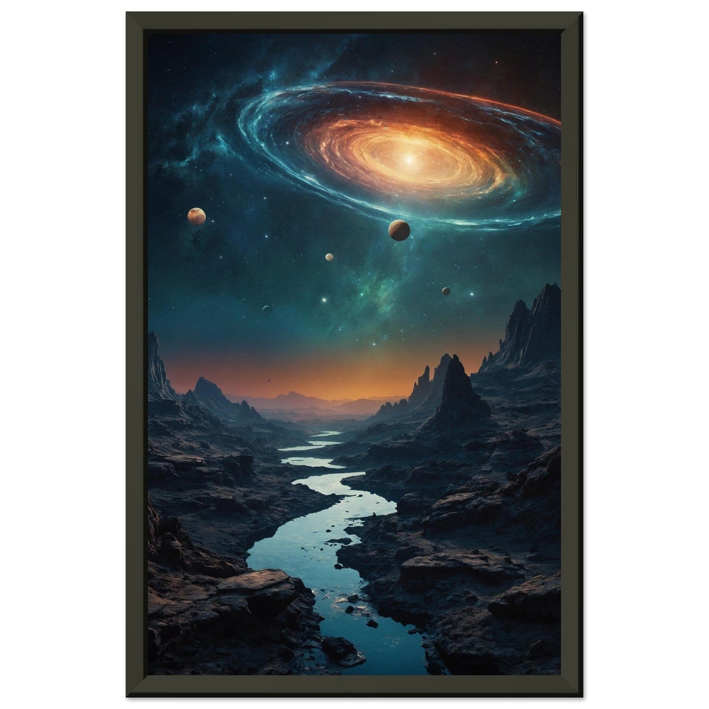 Premium Matte Paper Metal Framed Poster - Stilvolle Kunst in robustem Metallrahmen Print Material Modern Masterpieces 28x43 cm / XL (11x17″)