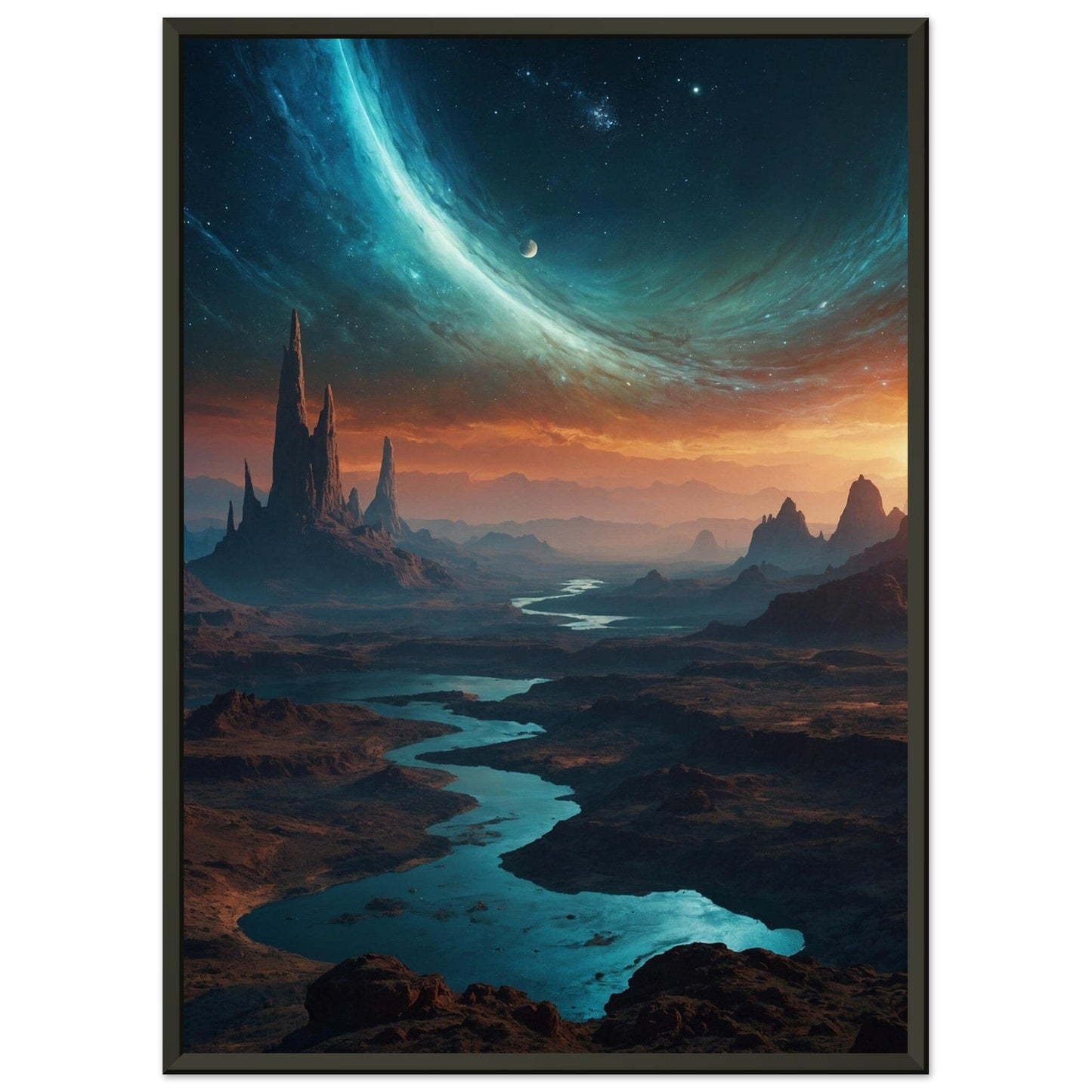 Premium Matte Paper Metal Framed Poster - Stilvolle Kunst in robustem Metallrahmen Print Material Modern Masterpieces 50x70 cm / 20x28″