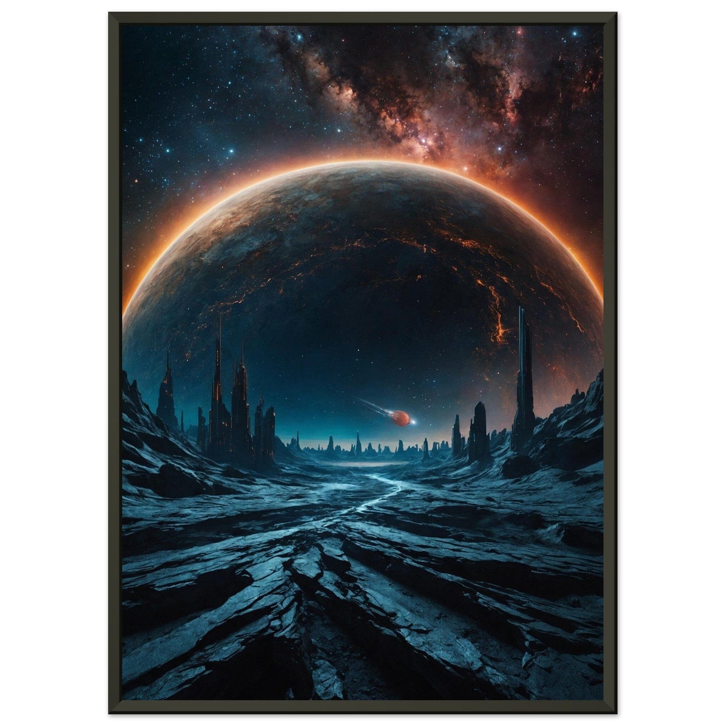 Premium Matte Paper Metal Framed Poster - Stilvolle Kunst in robustem Metallrahmen Print Material Modern Masterpieces 50x70 cm / 20x28″