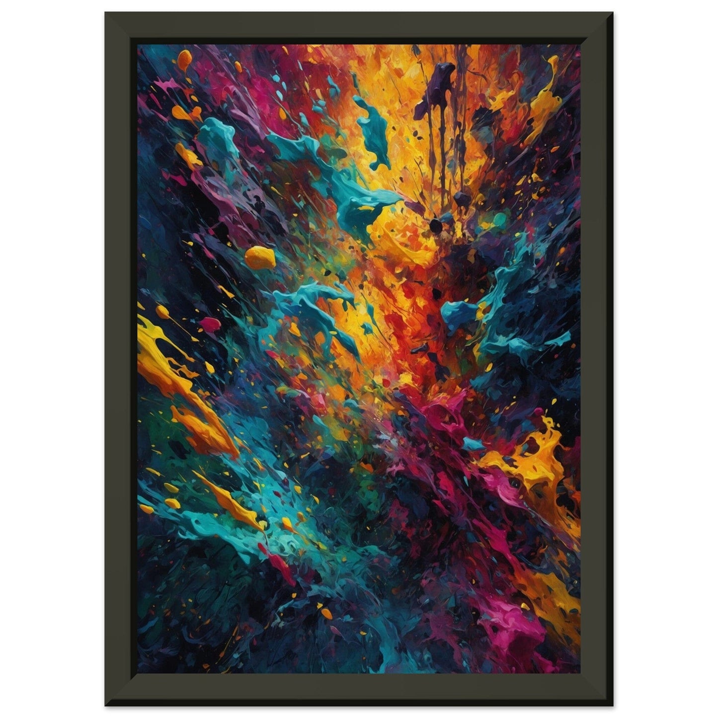 Premium Matte Paper Metal Framed Poster - Stilvolle Kunst in robustem Metallrahmen Print Material Modern Masterpieces A4 21x29.7 cm / 8x12″