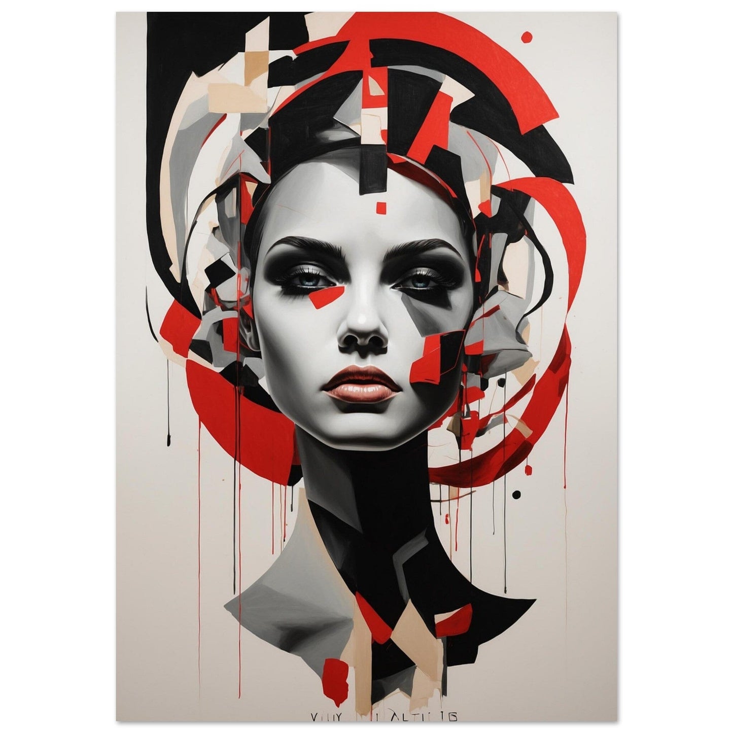 Premium Matte Paper Poster - Masterpiece für moderne Wohnkultur Print Material Modern Masterpieces A1 (59.4 x 84.1 cm)