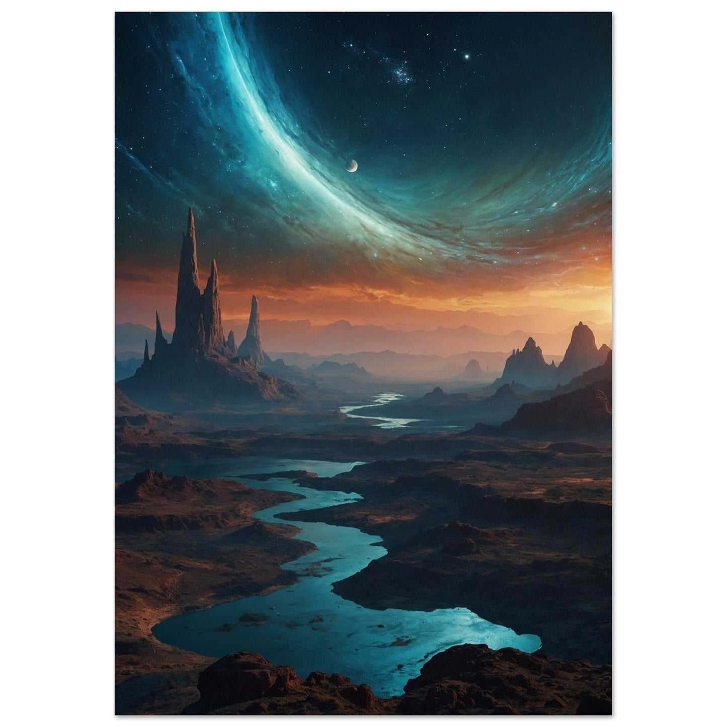 Premium Matte Paper Poster - Masterpiece für moderne Wohnkultur Print Material Modern Masterpieces A2 (42 x 59.4 cm)