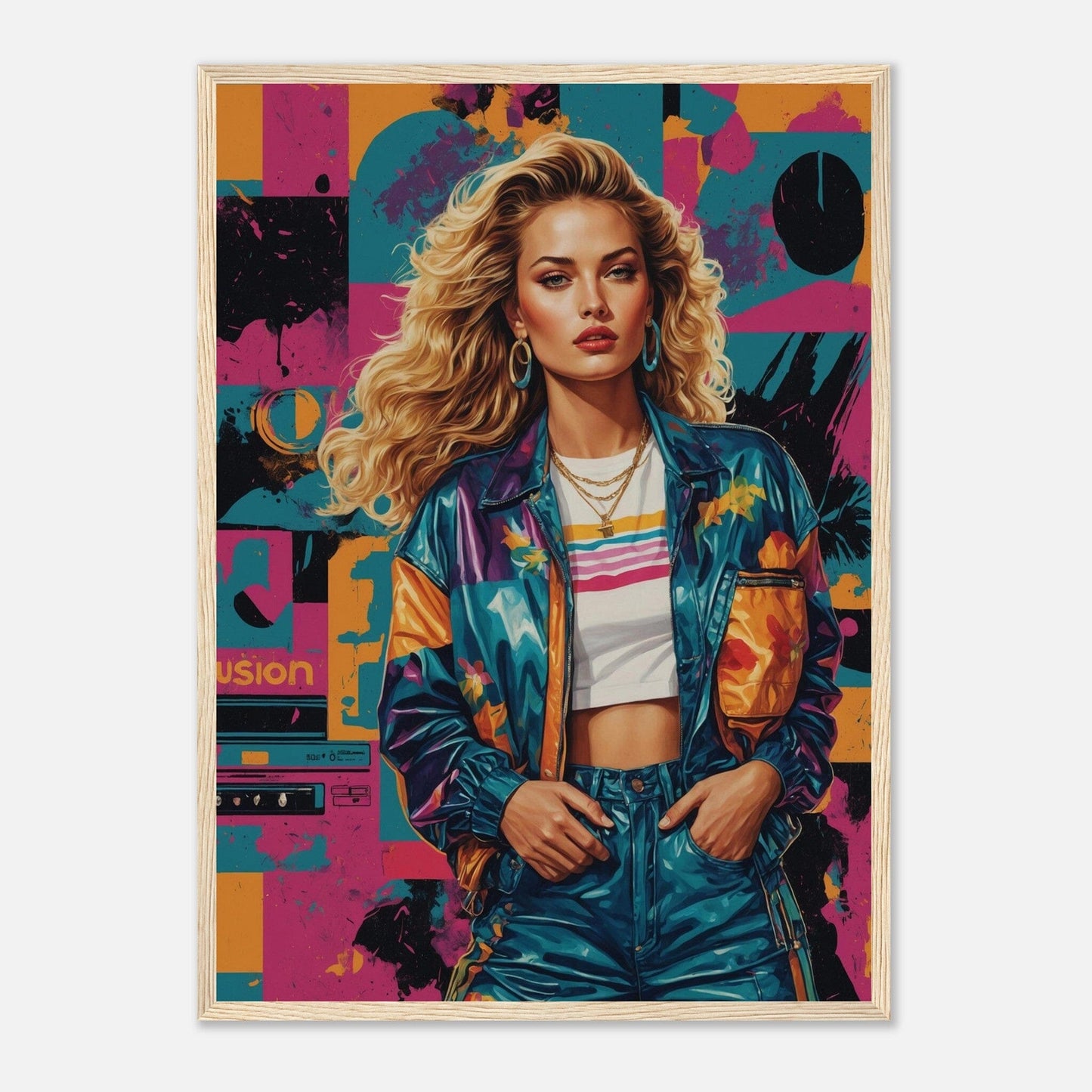 Premium Matte Paper Wooden Framed Poster - Exklusive Kunst in stilvollen Holzrahmen Print Material Modern Masterpieces