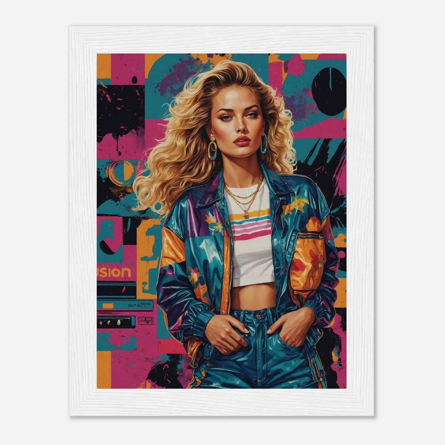 Premium Matte Paper Wooden Framed Poster - Exklusive Kunst in stilvollen Holzrahmen Print Material Modern Masterpieces