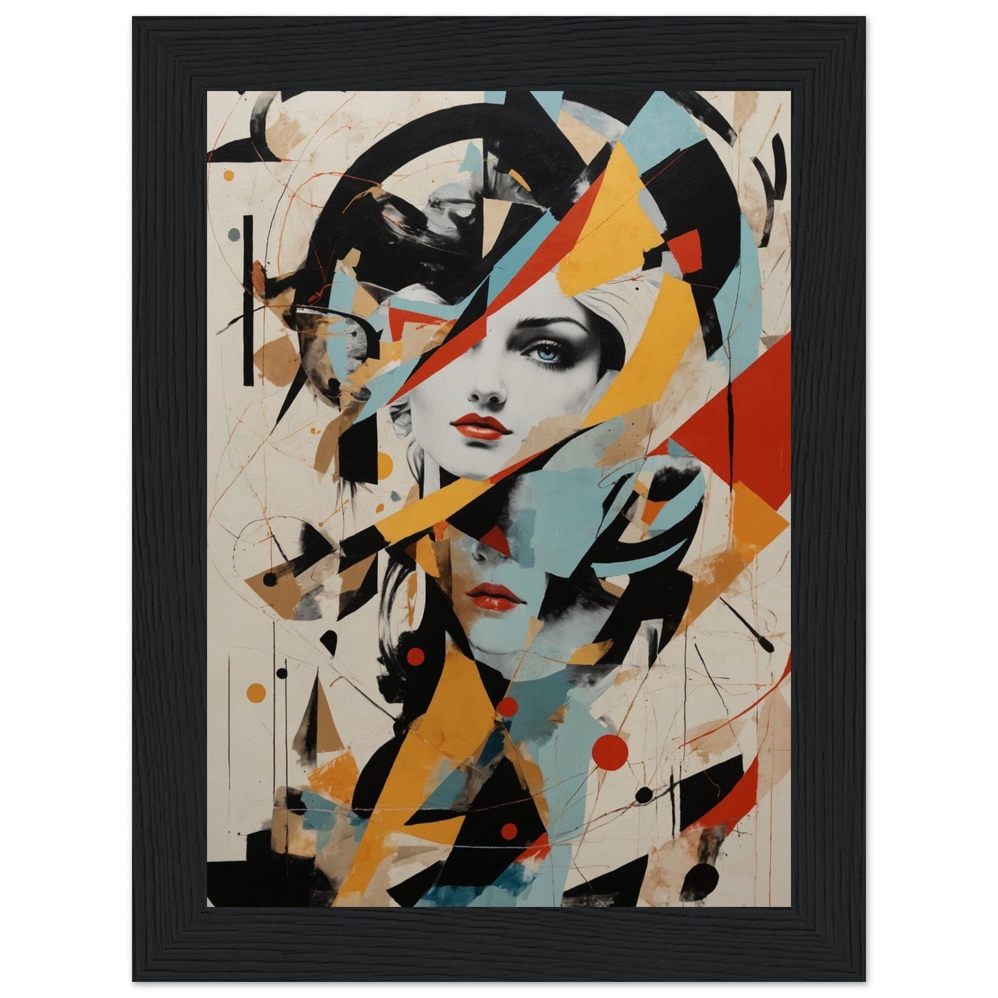 Premium Matte Paper Wooden Framed Poster - Exklusive Kunst in stilvollen Holzrahmen Print Material Modern Masterpieces 13x18 cm / 5x7″ Black frame