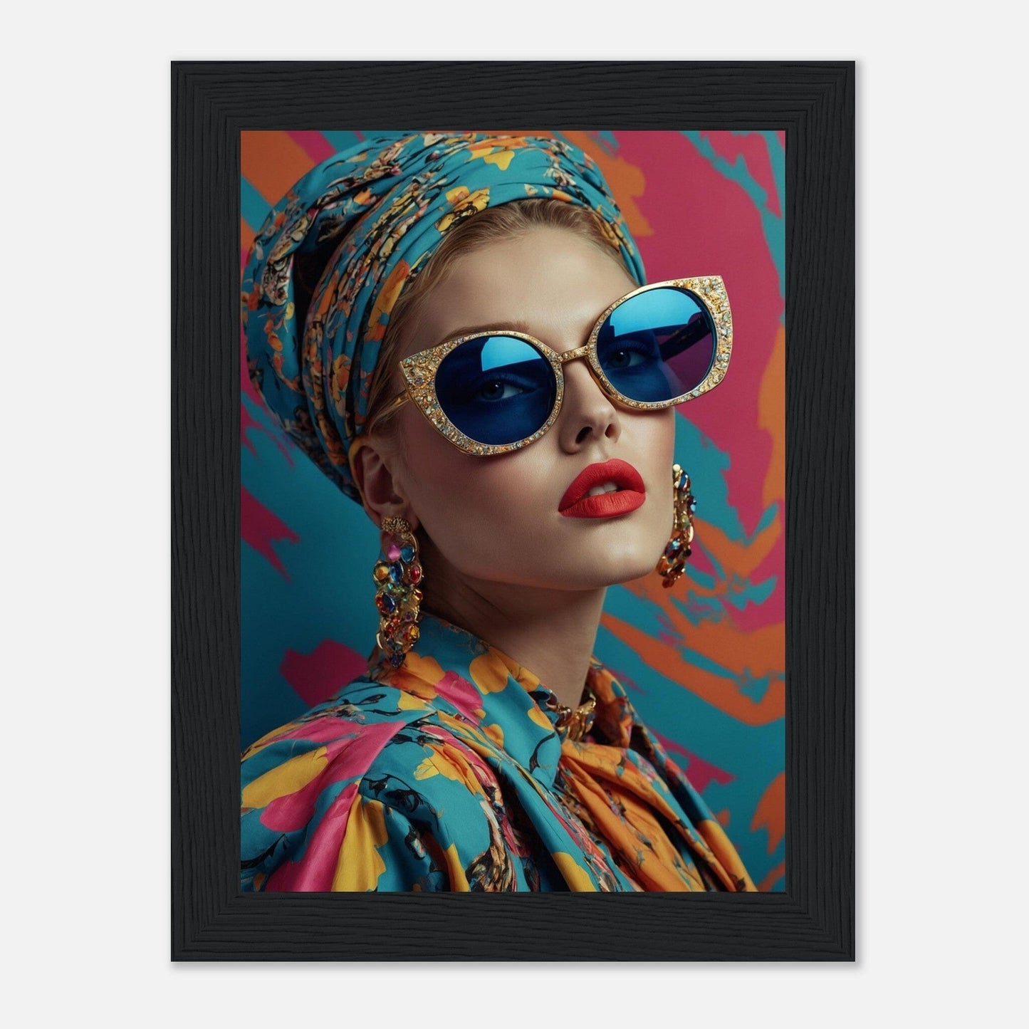 Premium Matte Paper Wooden Framed Poster - Exklusive Kunst in stilvollen Holzrahmen Print Material Modern Masterpieces 13x18 cm / 5x7″ Black frame