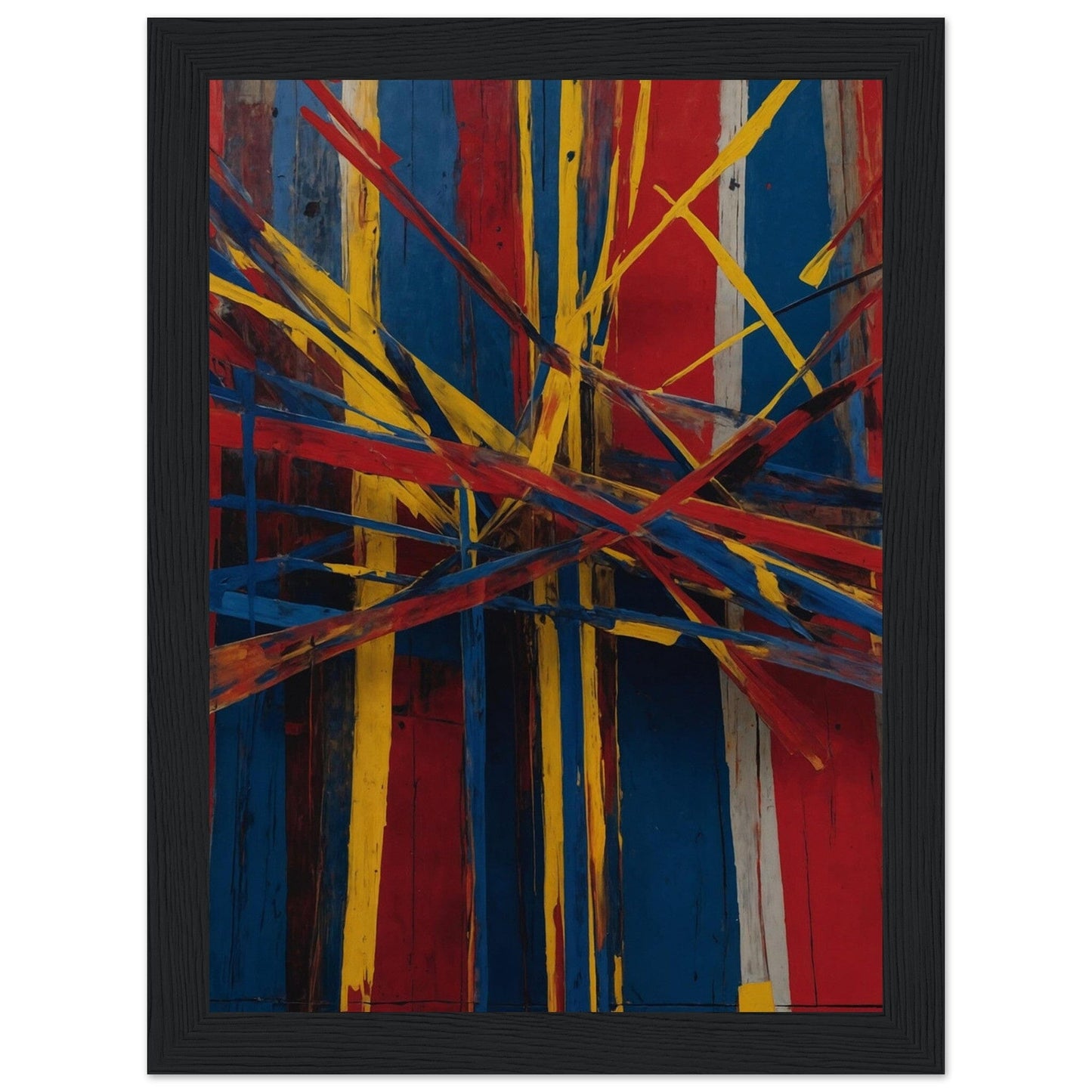 Premium Matte Paper Wooden Framed Poster - Exklusive Kunst in stilvollen Holzrahmen Print Material Modern Masterpieces 13x18 cm / 5x7″ Black frame