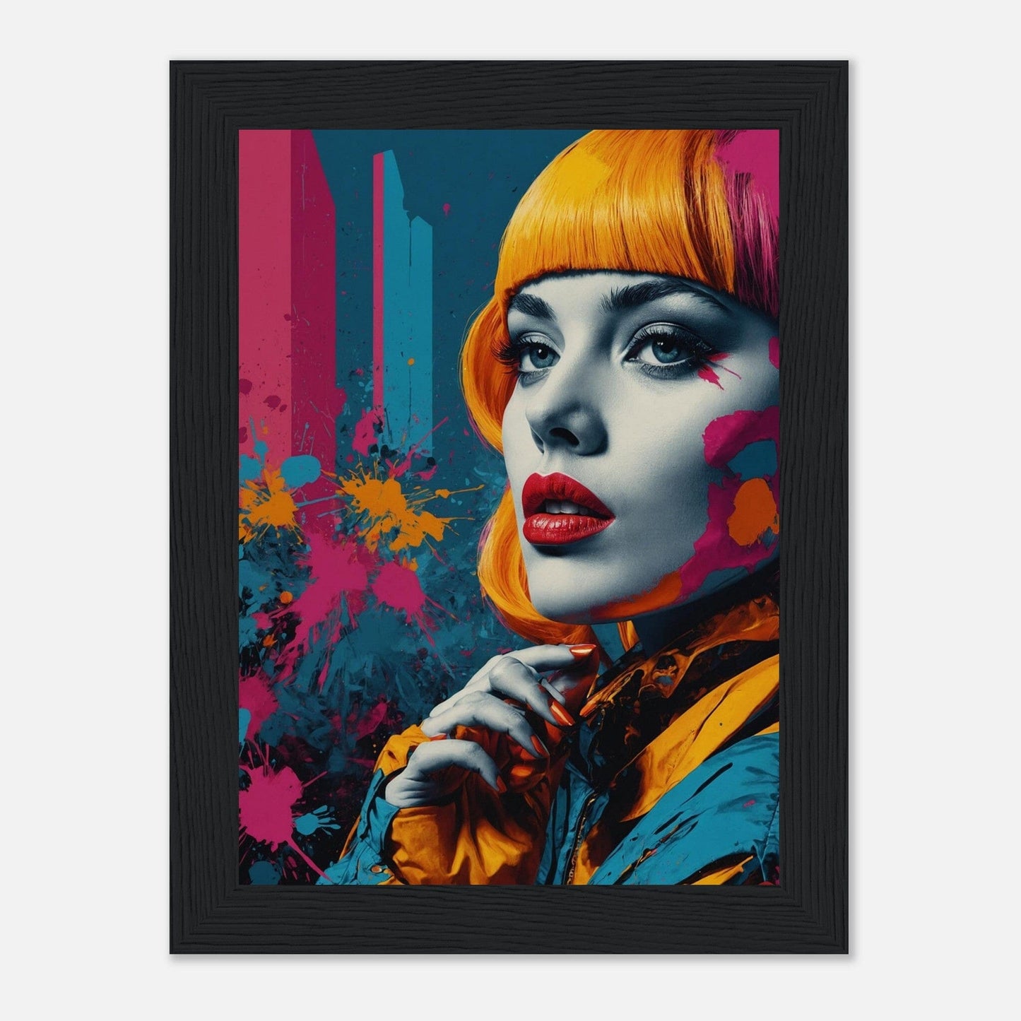 Premium Matte Paper Wooden Framed Poster - Exklusive Kunst in stilvollen Holzrahmen Print Material Modern Masterpieces 13x18 cm / 5x7″ Black frame