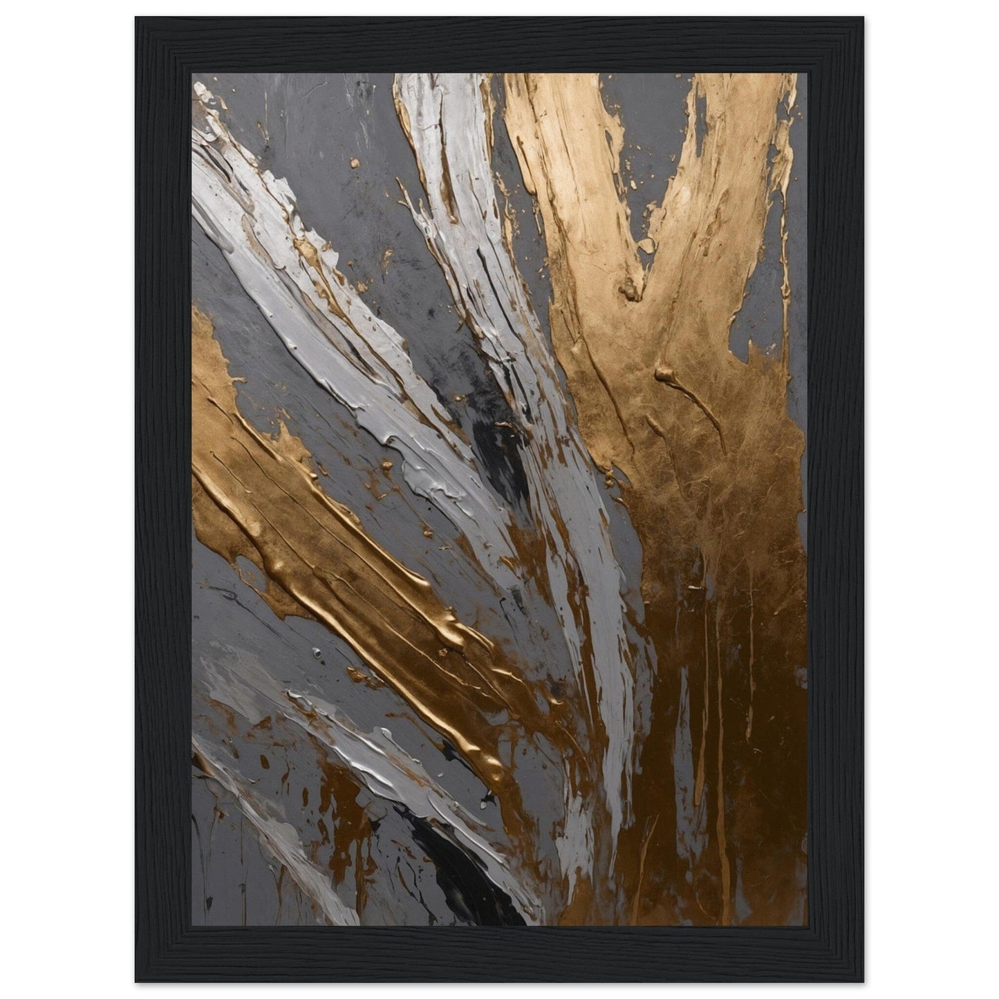 Premium Matte Paper Wooden Framed Poster - Exklusive Kunst in stilvollen Holzrahmen Print Material Modern Masterpieces 13x18 cm / 5x7″ Black frame