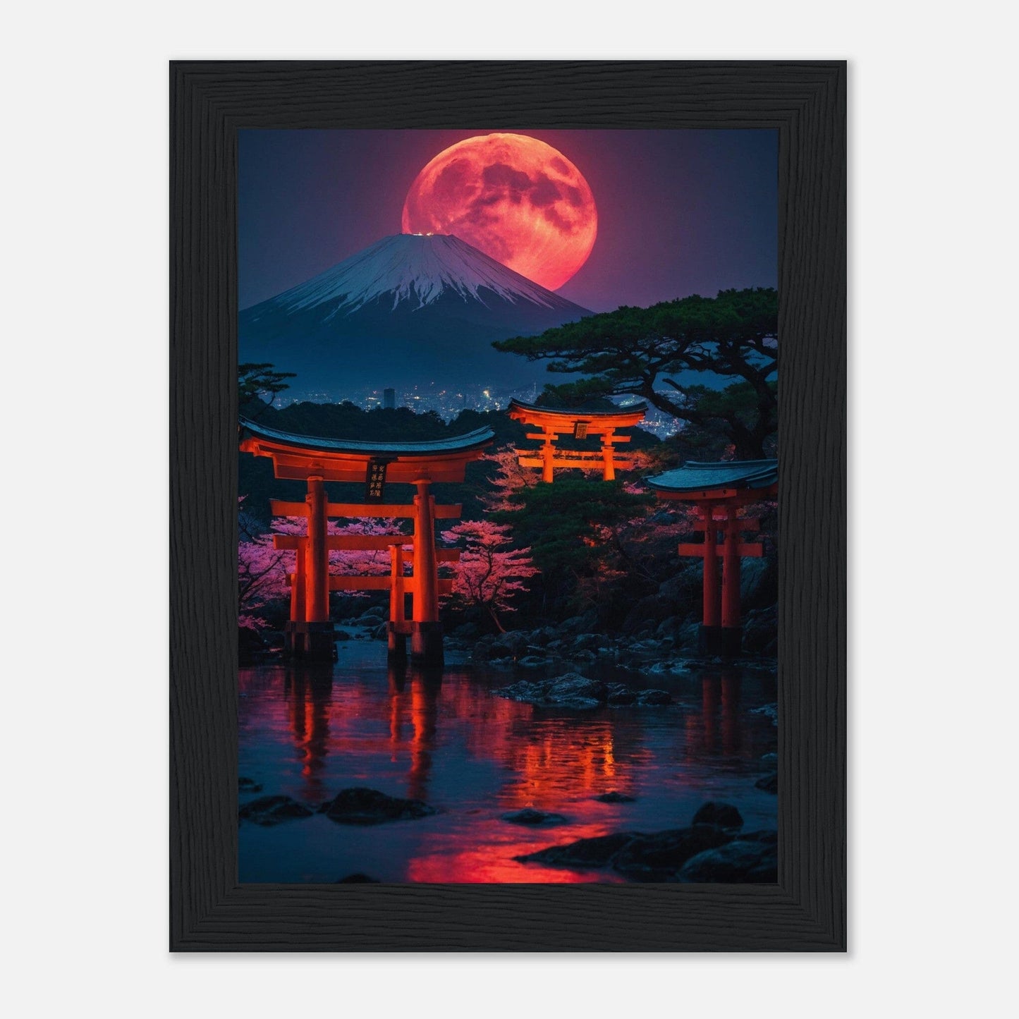 Premium Matte Paper Wooden Framed Poster - Exklusive Kunst in stilvollen Holzrahmen Print Material Modern Masterpieces 13x18 cm / 5x7″ Black frame