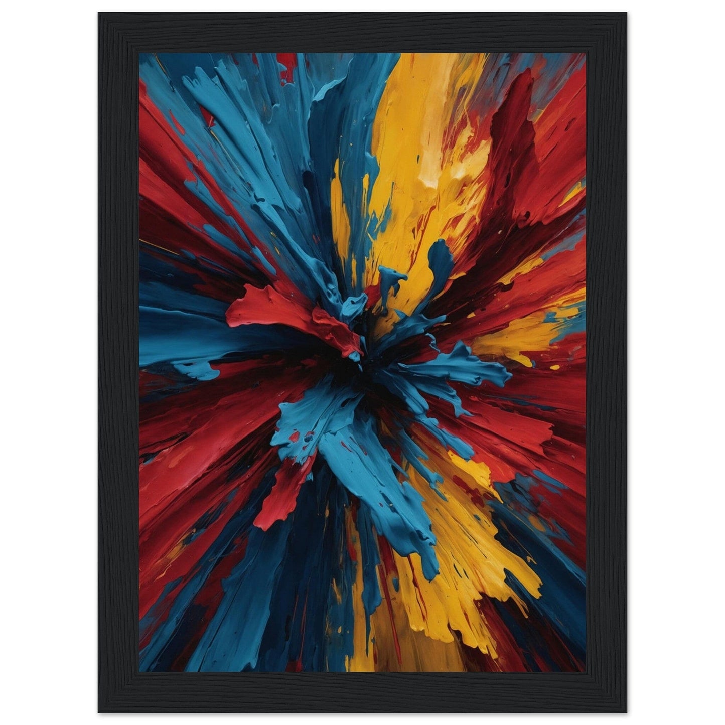 Premium Matte Paper Wooden Framed Poster - Exklusive Kunst in stilvollen Holzrahmen Print Material Modern Masterpieces 13x18 cm / 5x7″ Black frame