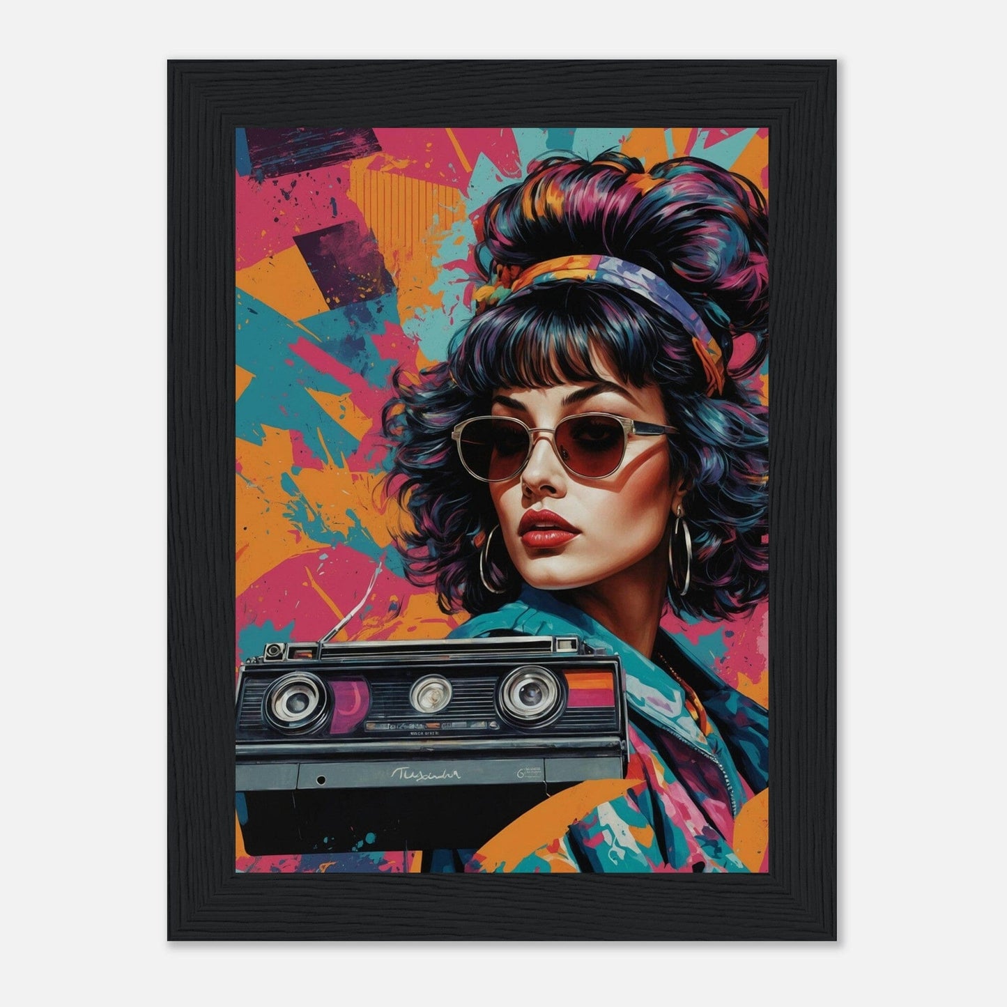 Premium Matte Paper Wooden Framed Poster - Exklusive Kunst in stilvollen Holzrahmen Print Material Modern Masterpieces 13x18 cm / 5x7″ Black frame