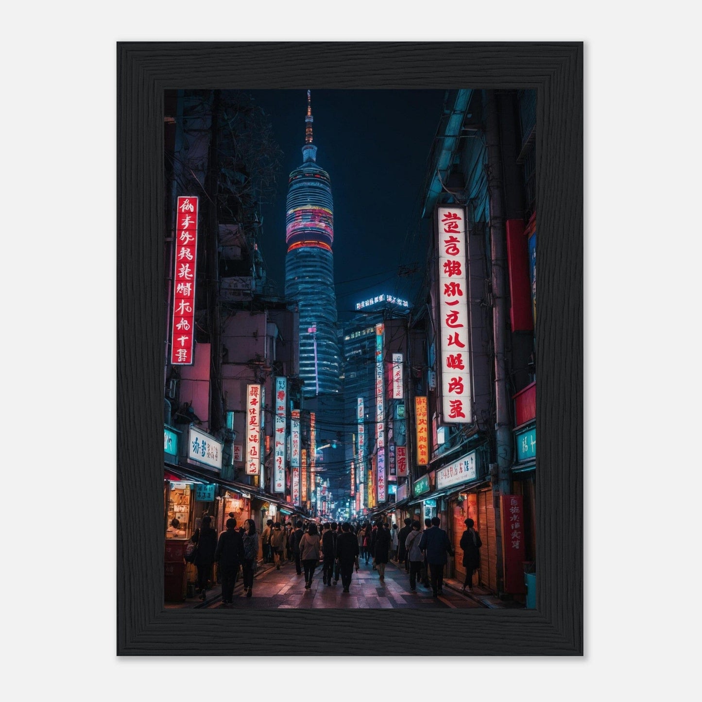 Premium Matte Paper Wooden Framed Poster - Exklusive Kunst in stilvollen Holzrahmen Print Material Modern Masterpieces 13x18 cm / 5x7″ Black frame