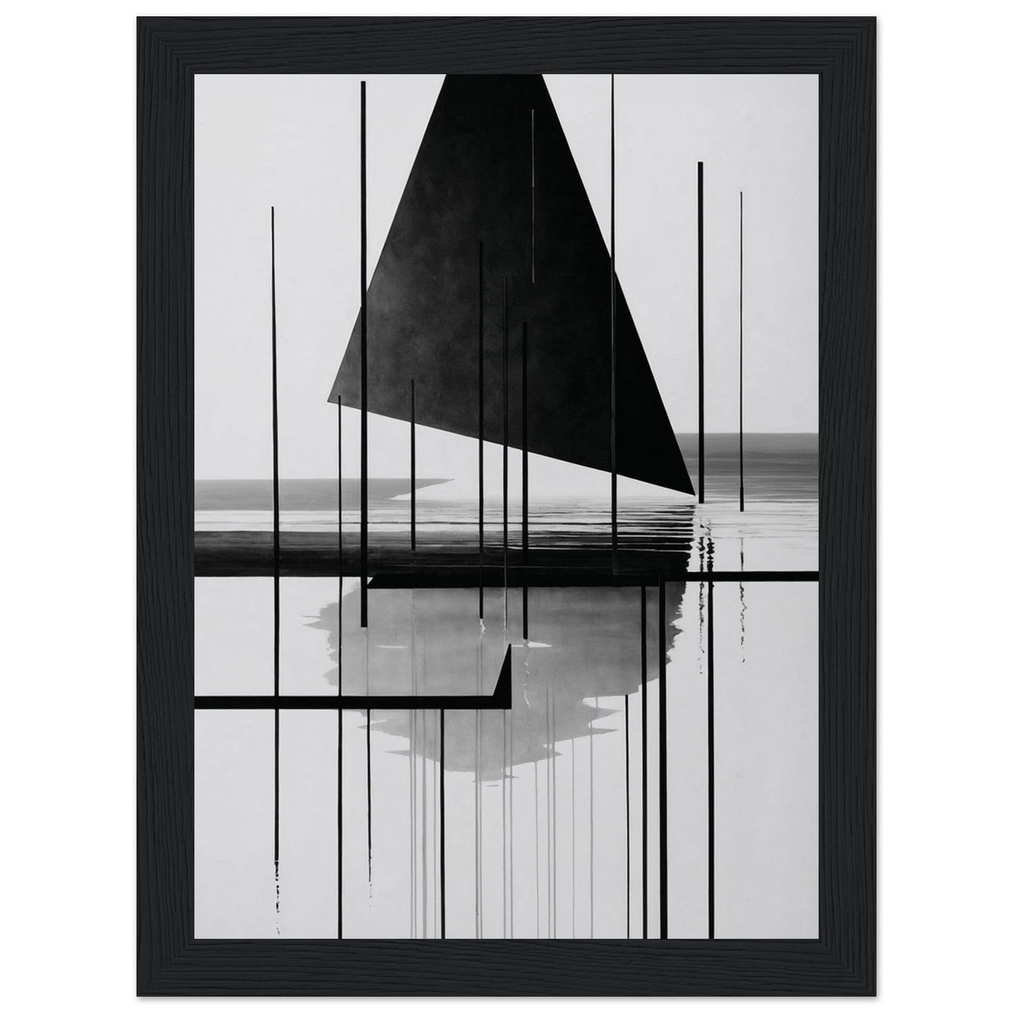 Premium Matte Paper Wooden Framed Poster - Exklusive Kunst in stilvollen Holzrahmen Print Material Modern Masterpieces 13x18 cm / 5x7″ Black frame