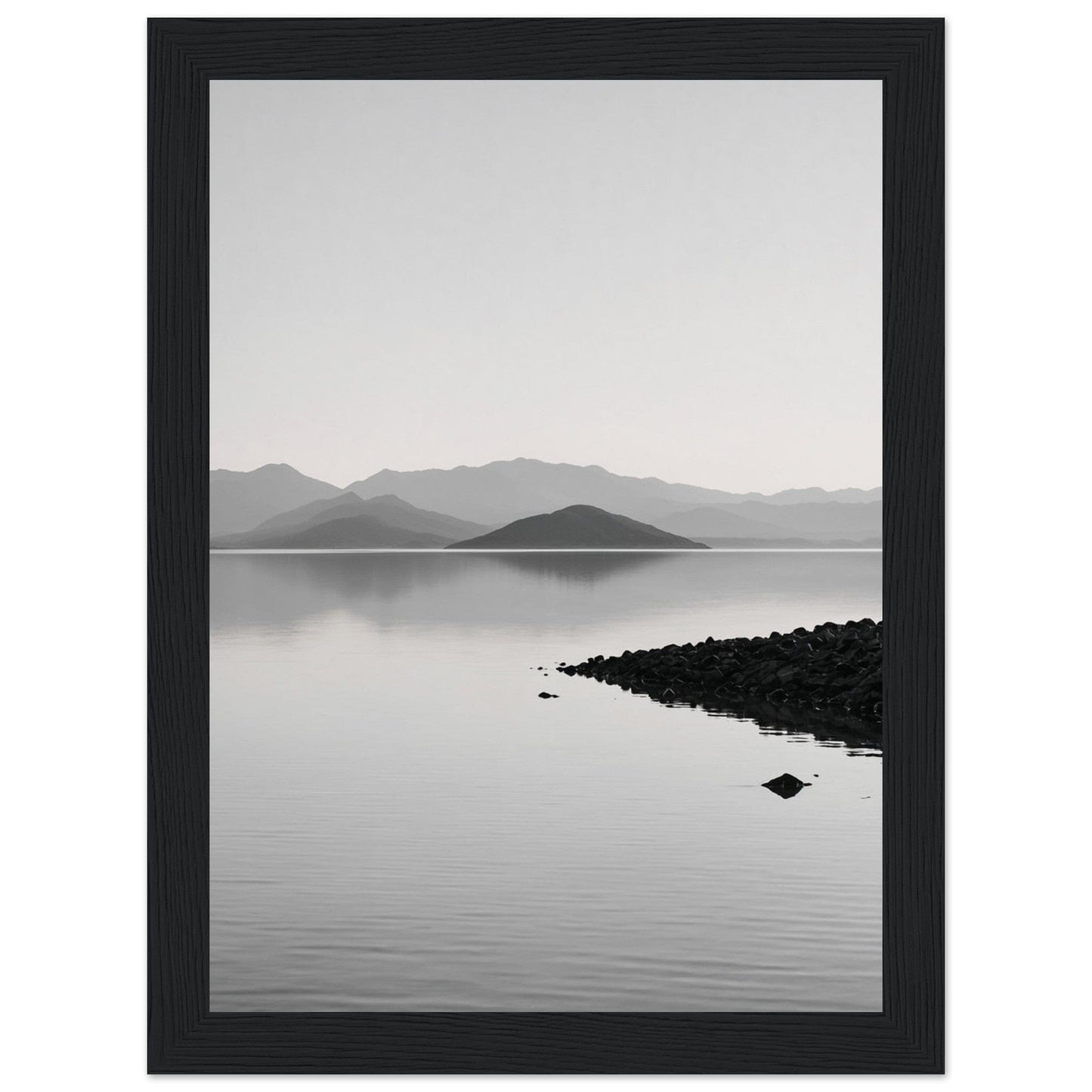 Premium Matte Paper Wooden Framed Poster - Exklusive Kunst in stilvollen Holzrahmen Print Material Modern Masterpieces 13x18 cm / 5x7″ Black frame