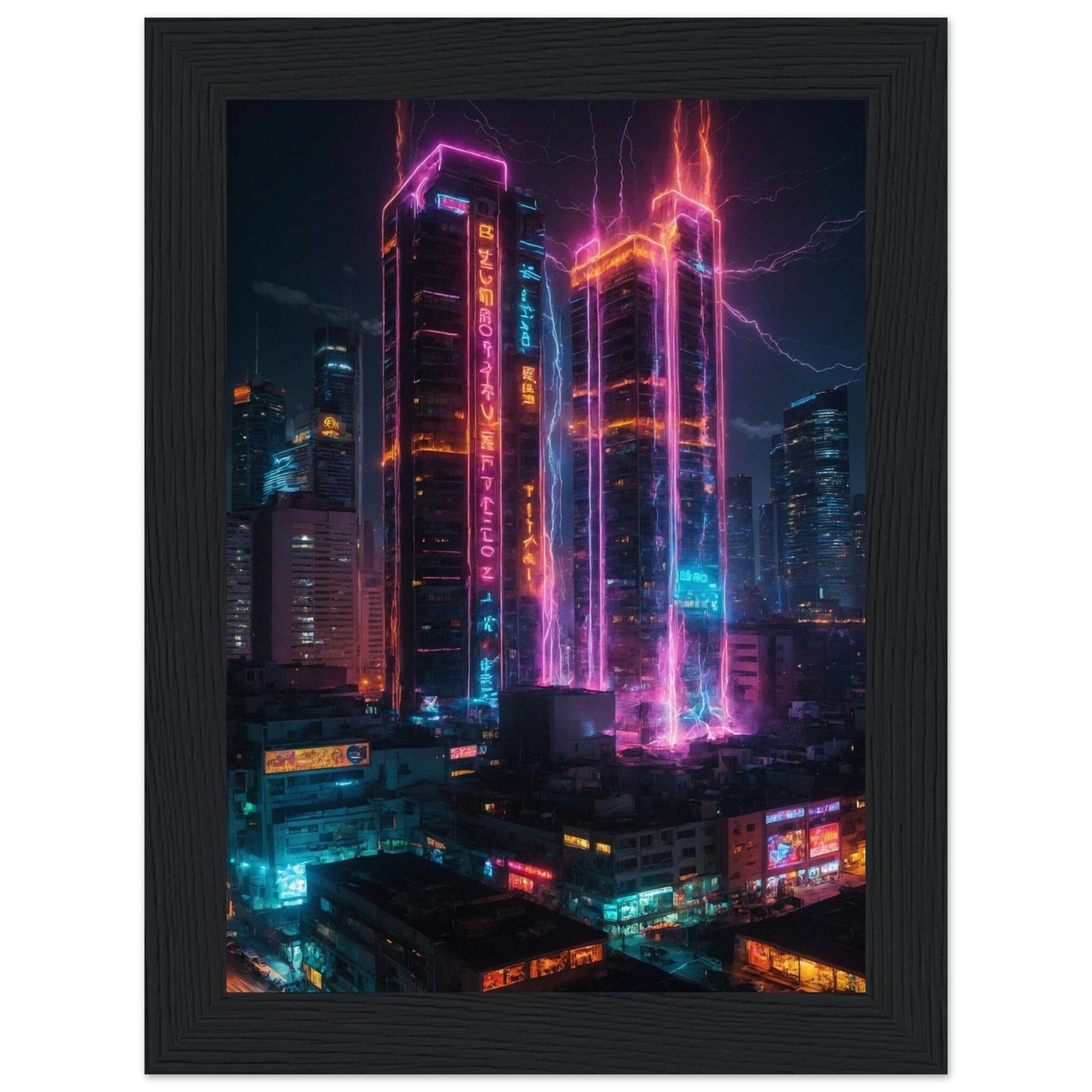 Premium Matte Paper Wooden Framed Poster - Exklusive Kunst in stilvollen Holzrahmen Print Material Modern Masterpieces 13x18 cm / 5x7″ Black frame