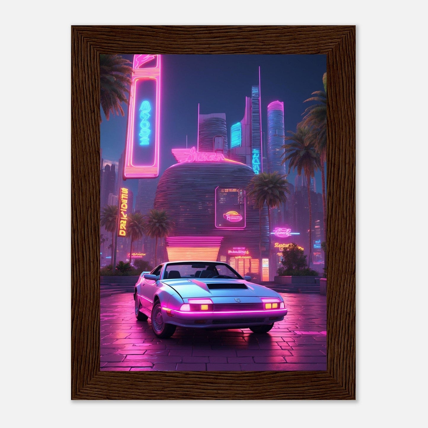 Premium Matte Paper Wooden Framed Poster - Exklusive Kunst in stilvollen Holzrahmen Print Material Modern Masterpieces 13x18 cm / 5x7″ Dark wood frame