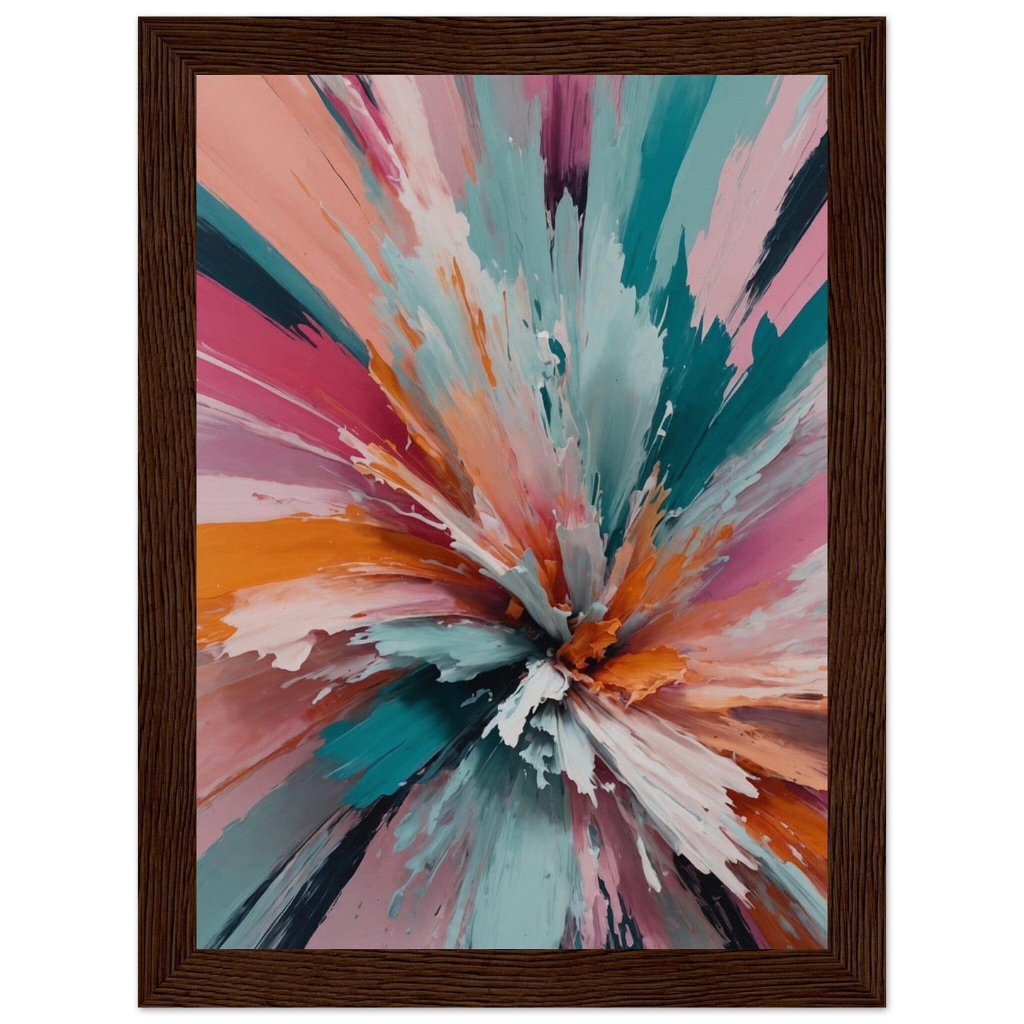 Premium Matte Paper Wooden Framed Poster - Exklusive Kunst in stilvollen Holzrahmen Print Material Modern Masterpieces 13x18 cm / 5x7″ Dark wood frame