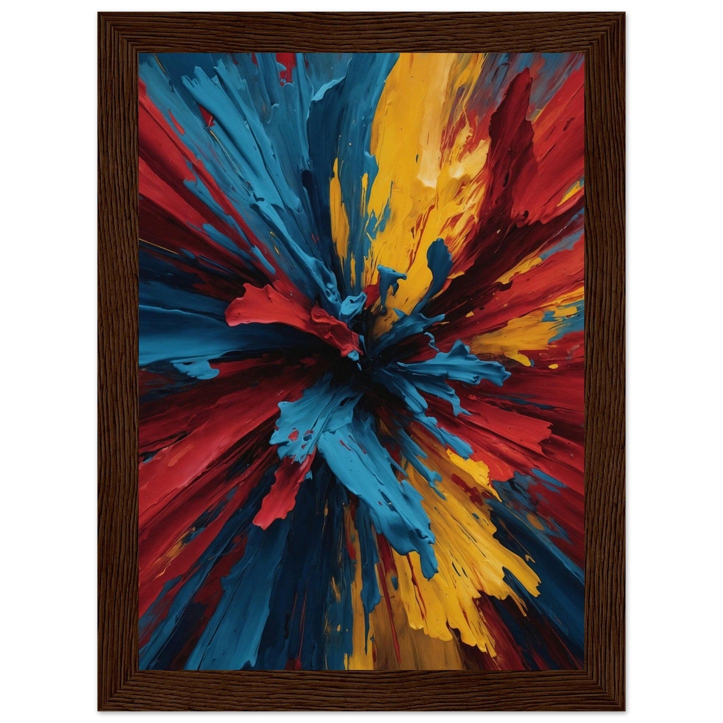 Premium Matte Paper Wooden Framed Poster - Exklusive Kunst in stilvollen Holzrahmen Print Material Modern Masterpieces 13x18 cm / 5x7″ Dark wood frame