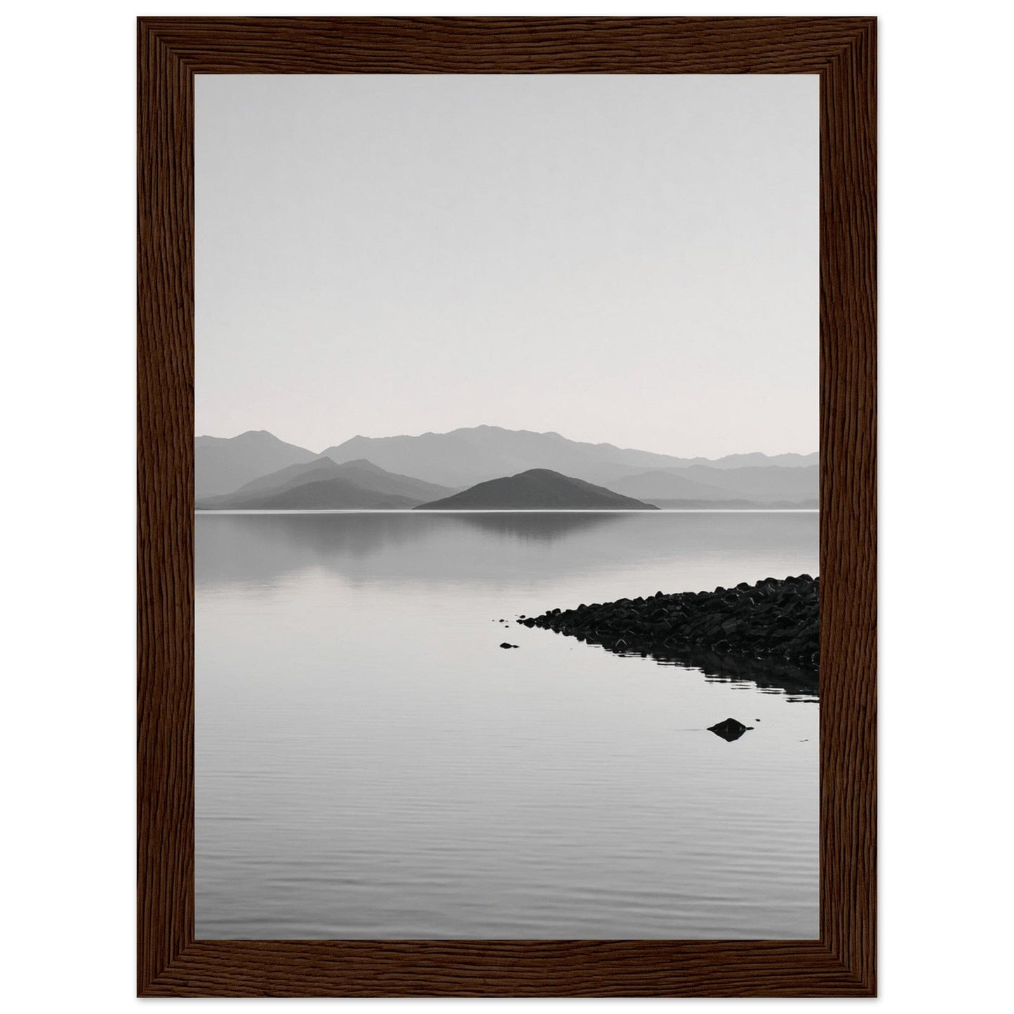 Premium Matte Paper Wooden Framed Poster - Exklusive Kunst in stilvollen Holzrahmen Print Material Modern Masterpieces 13x18 cm / 5x7″ Dark wood frame