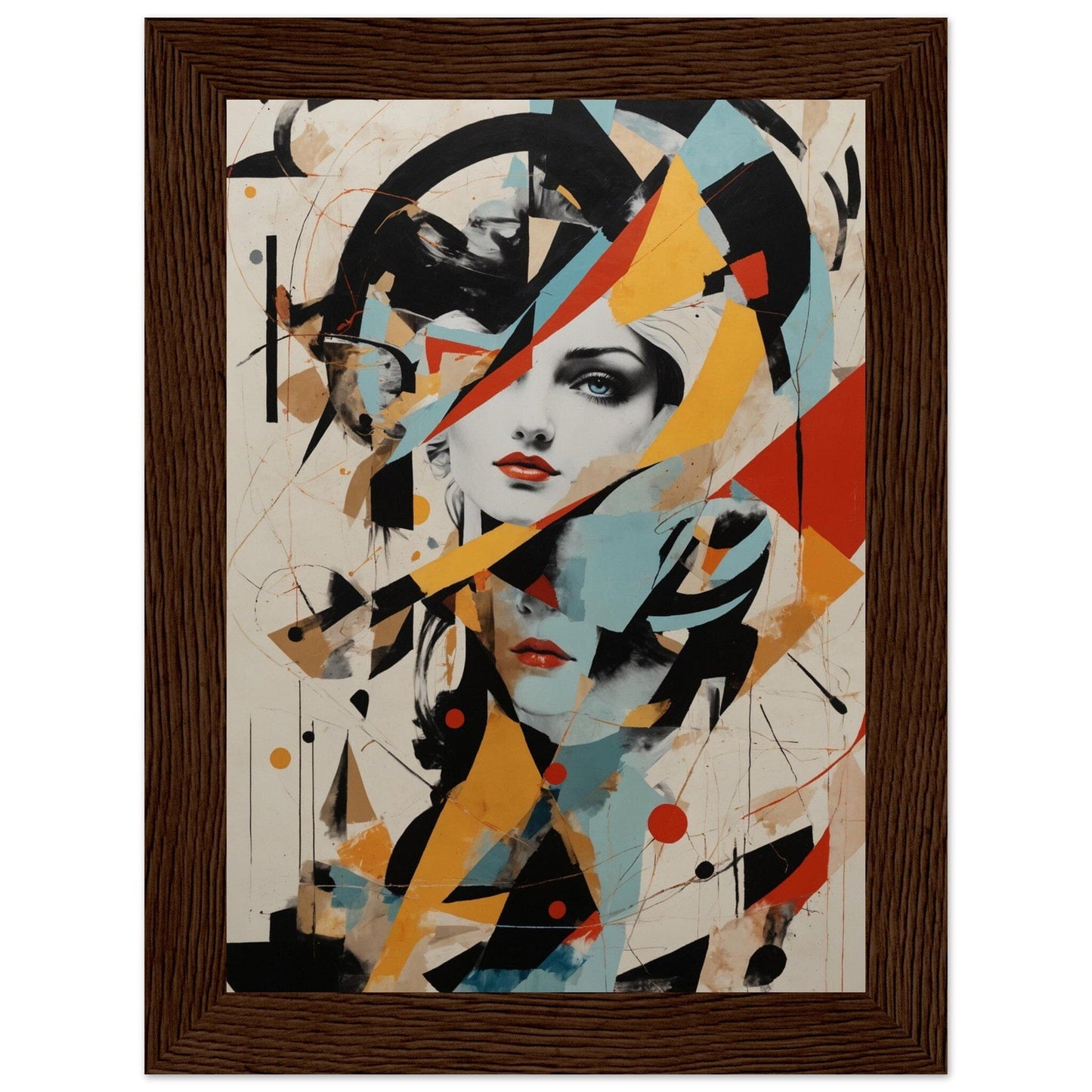 Premium Matte Paper Wooden Framed Poster - Exklusive Kunst in stilvollen Holzrahmen Print Material Modern Masterpieces 13x18 cm / 5x7″ Dark wood frame