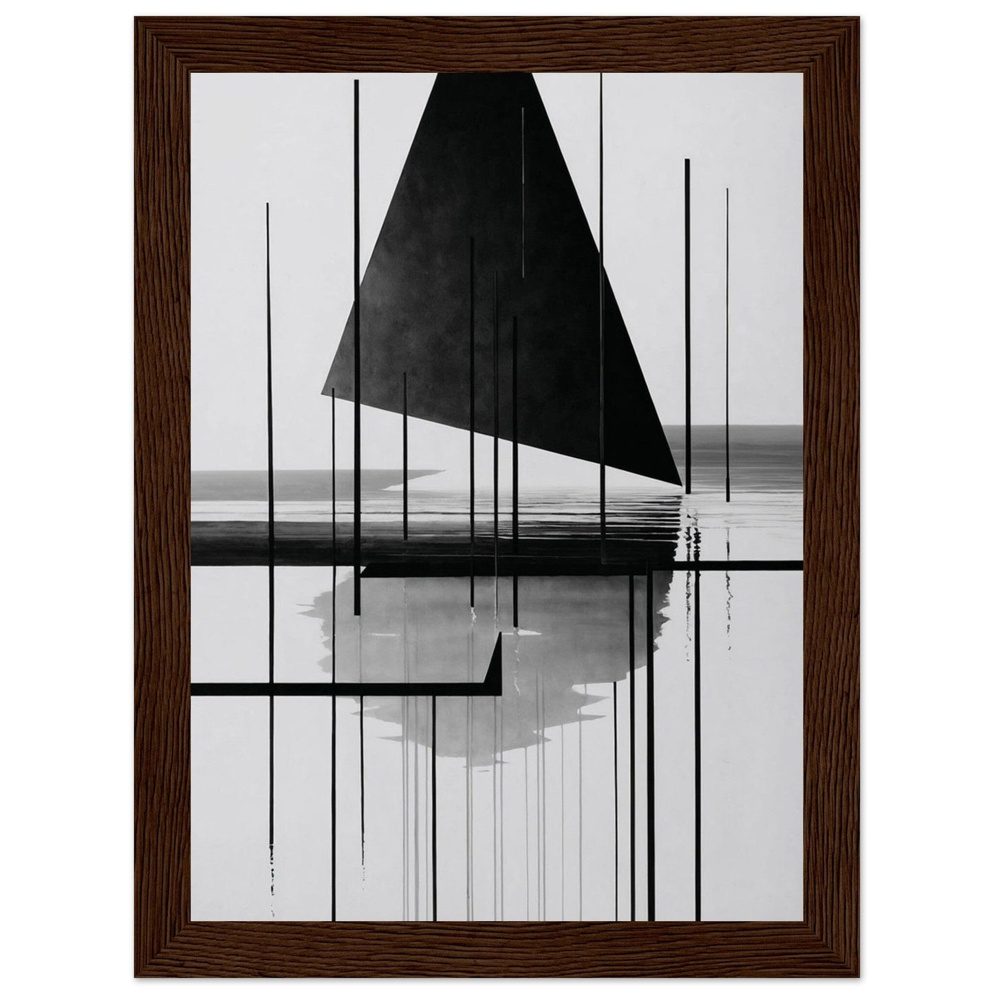Premium Matte Paper Wooden Framed Poster - Exklusive Kunst in stilvollen Holzrahmen Print Material Modern Masterpieces 13x18 cm / 5x7″ Dark wood frame