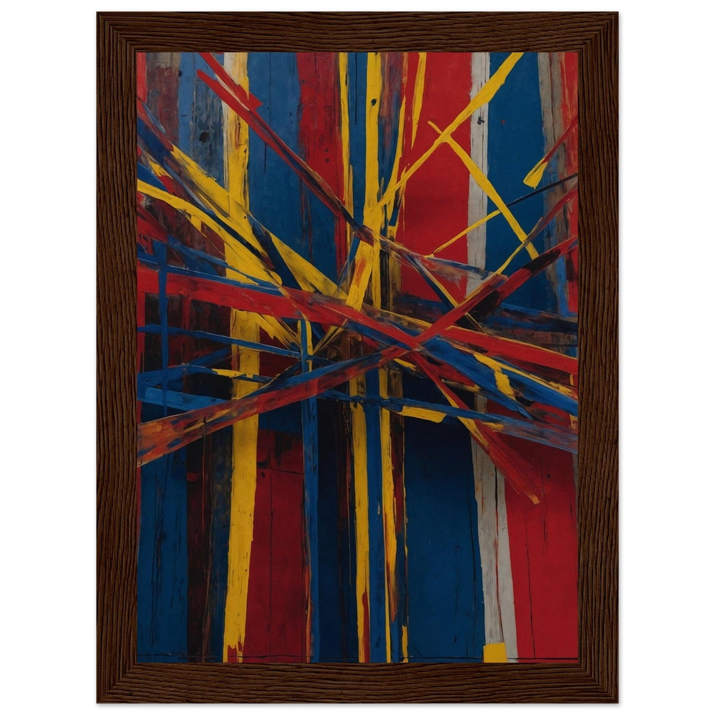 Premium Matte Paper Wooden Framed Poster - Exklusive Kunst in stilvollen Holzrahmen Print Material Modern Masterpieces 13x18 cm / 5x7″ Dark wood frame