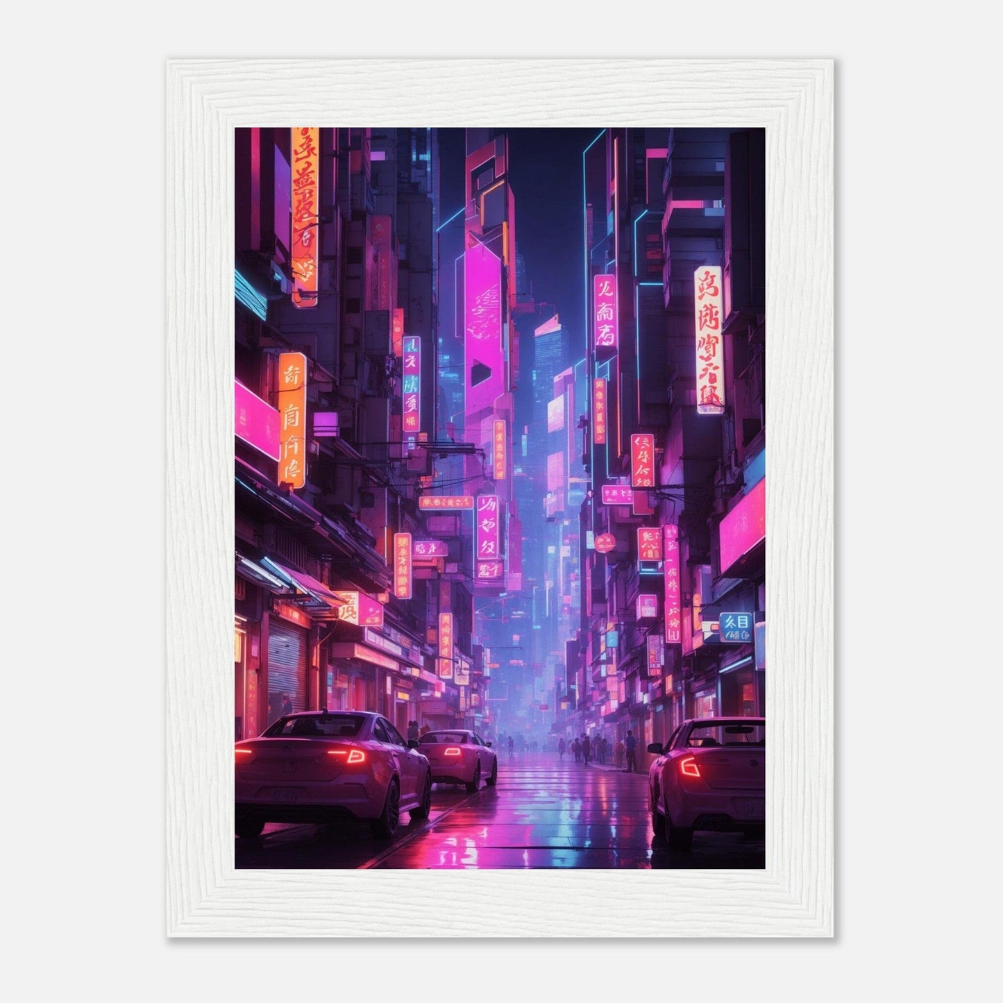 Premium Matte Paper Wooden Framed Poster - Exklusive Kunst in stilvollen Holzrahmen Print Material Modern Masterpieces 13x18 cm / 5x7″ White frame