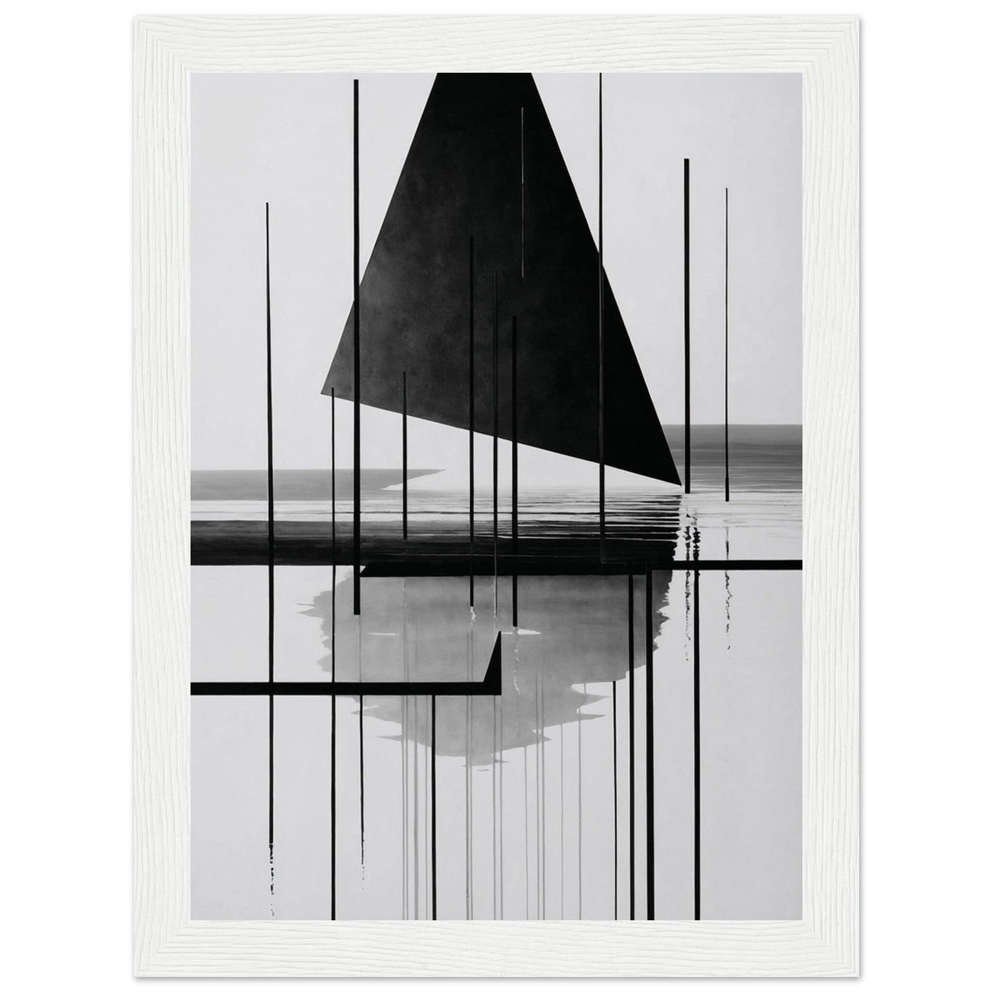 Premium Matte Paper Wooden Framed Poster - Exklusive Kunst in stilvollen Holzrahmen Print Material Modern Masterpieces 13x18 cm / 5x7″ White frame