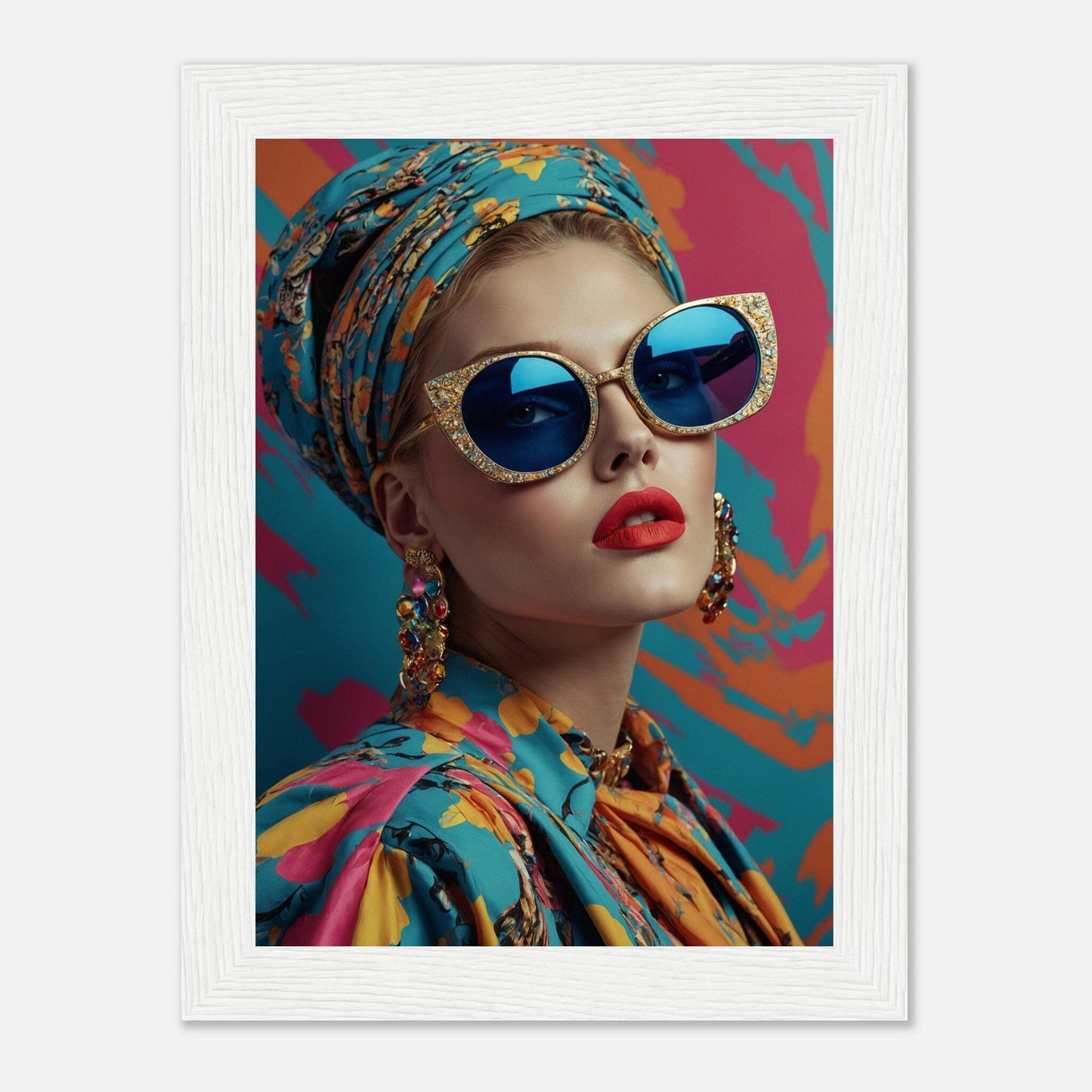 Premium Matte Paper Wooden Framed Poster - Exklusive Kunst in stilvollen Holzrahmen Print Material Modern Masterpieces 13x18 cm / 5x7″ White frame