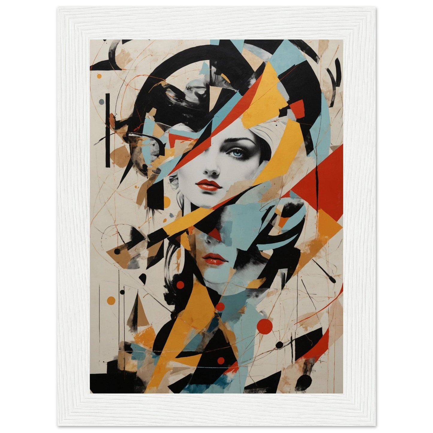 Premium Matte Paper Wooden Framed Poster - Exklusive Kunst in stilvollen Holzrahmen Print Material Modern Masterpieces 13x18 cm / 5x7″ White frame