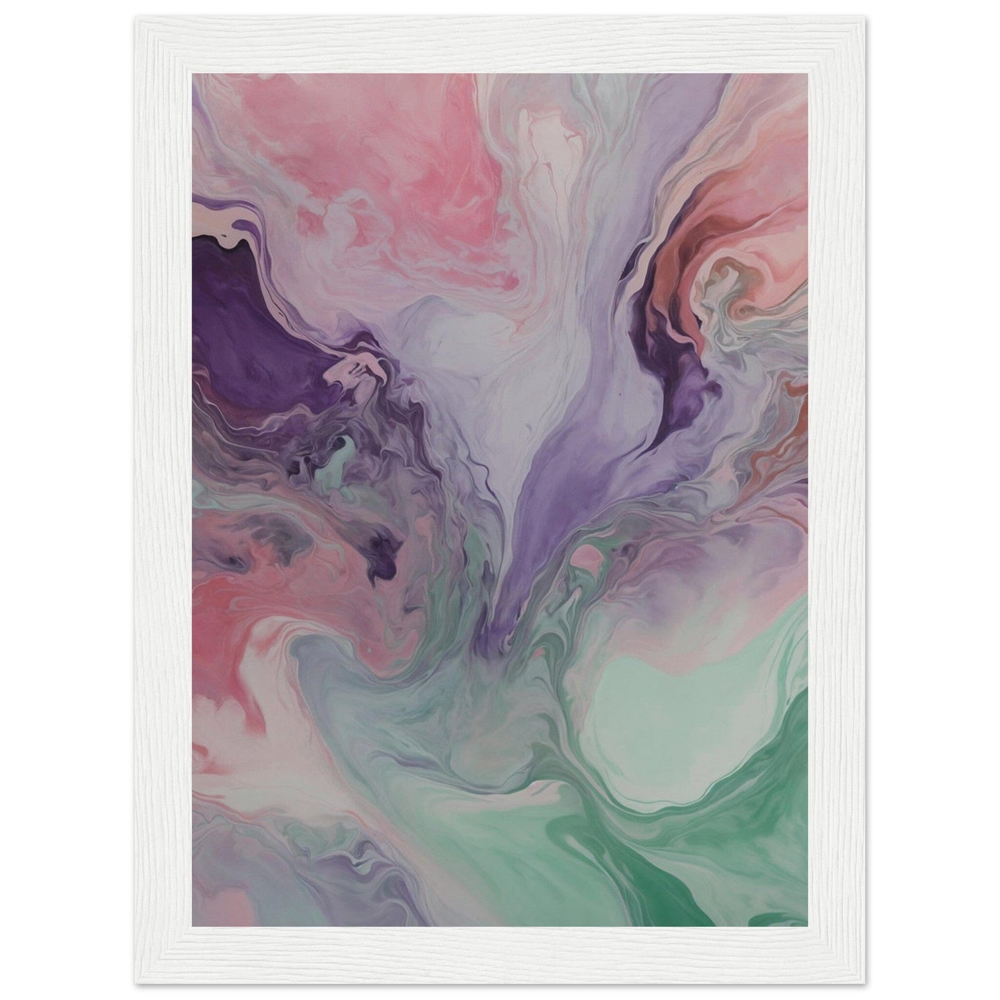 Premium Matte Paper Wooden Framed Poster - Exklusive Kunst in stilvollen Holzrahmen Print Material Modern Masterpieces 13x18 cm / 5x7″ White frame