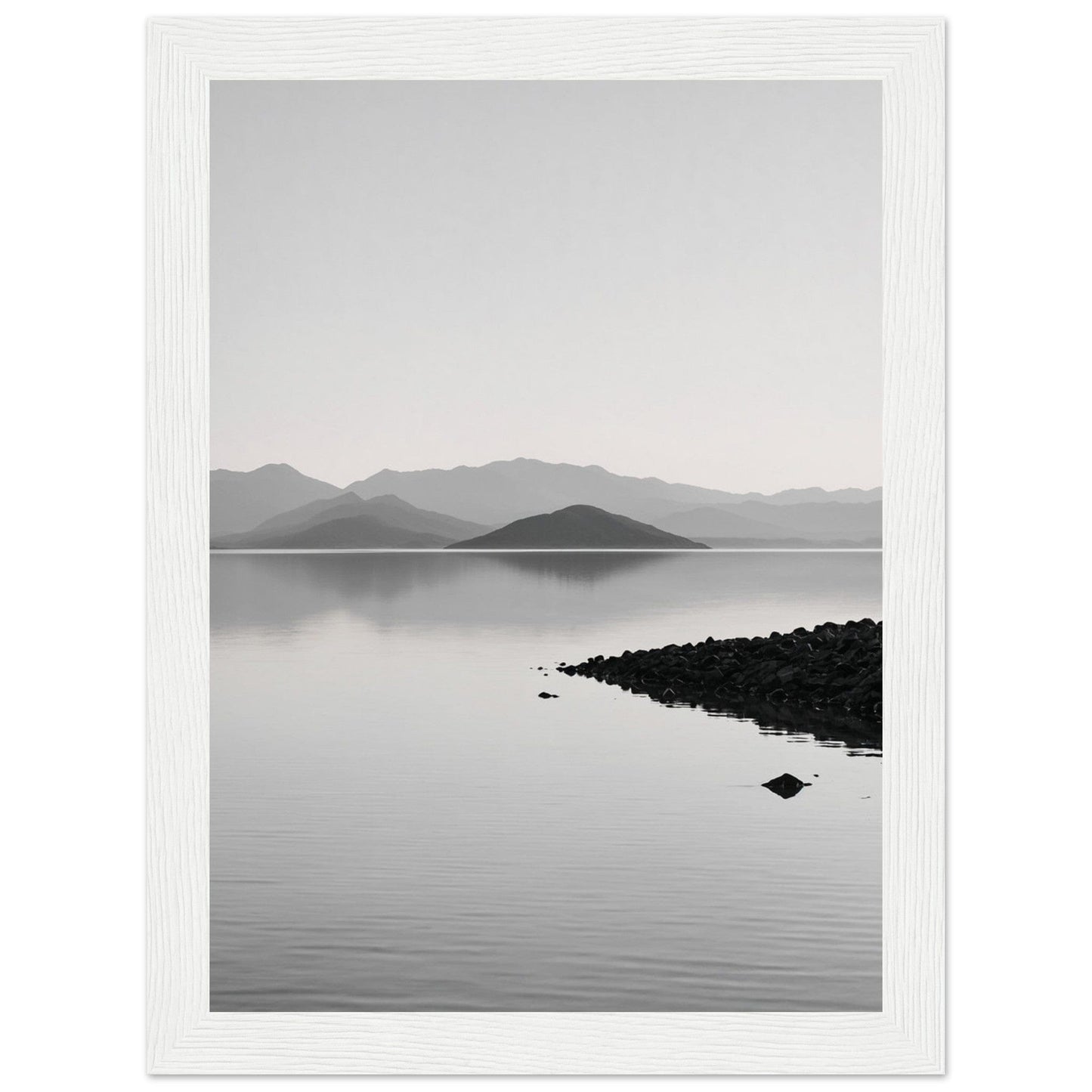 Premium Matte Paper Wooden Framed Poster - Exklusive Kunst in stilvollen Holzrahmen Print Material Modern Masterpieces 13x18 cm / 5x7″ White frame