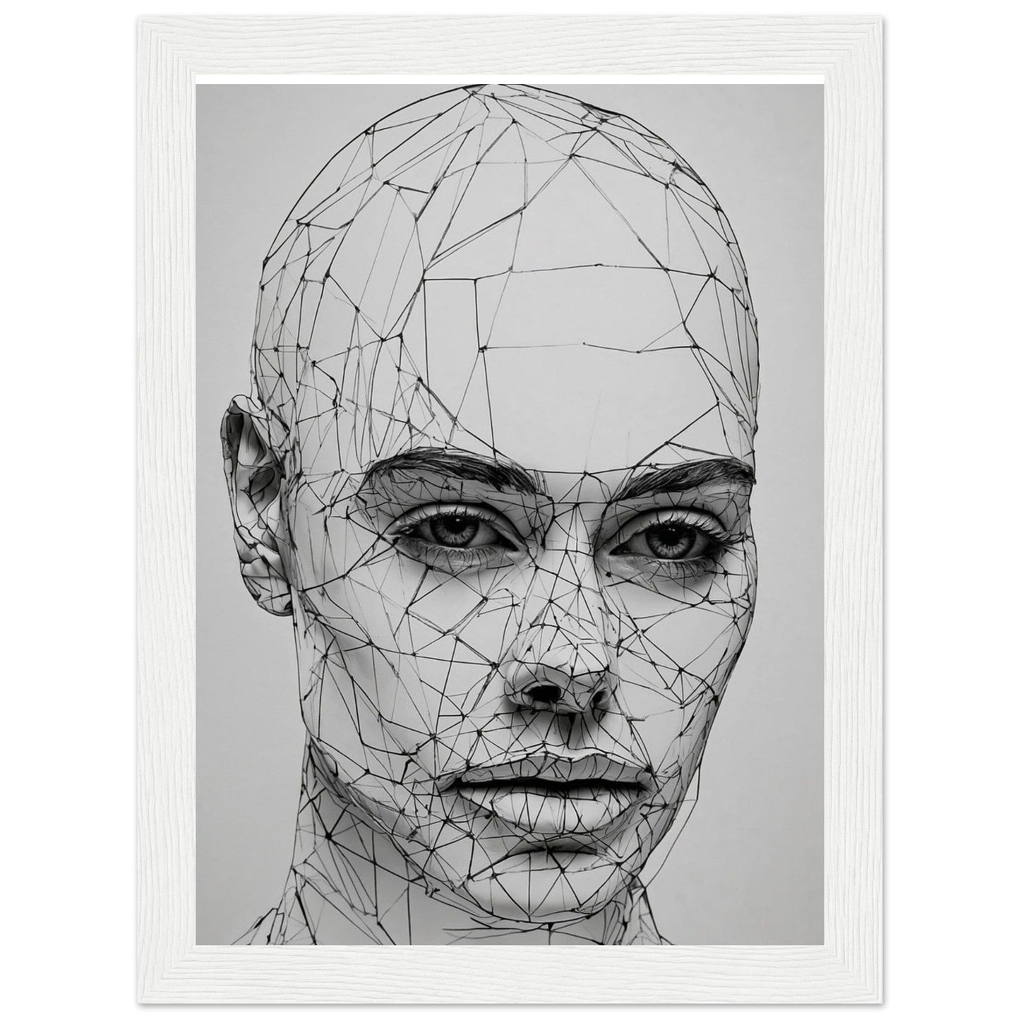 Premium Matte Paper Wooden Framed Poster - Exklusive Kunst in stilvollen Holzrahmen Print Material Modern Masterpieces 13x18 cm / 5x7″ White frame
