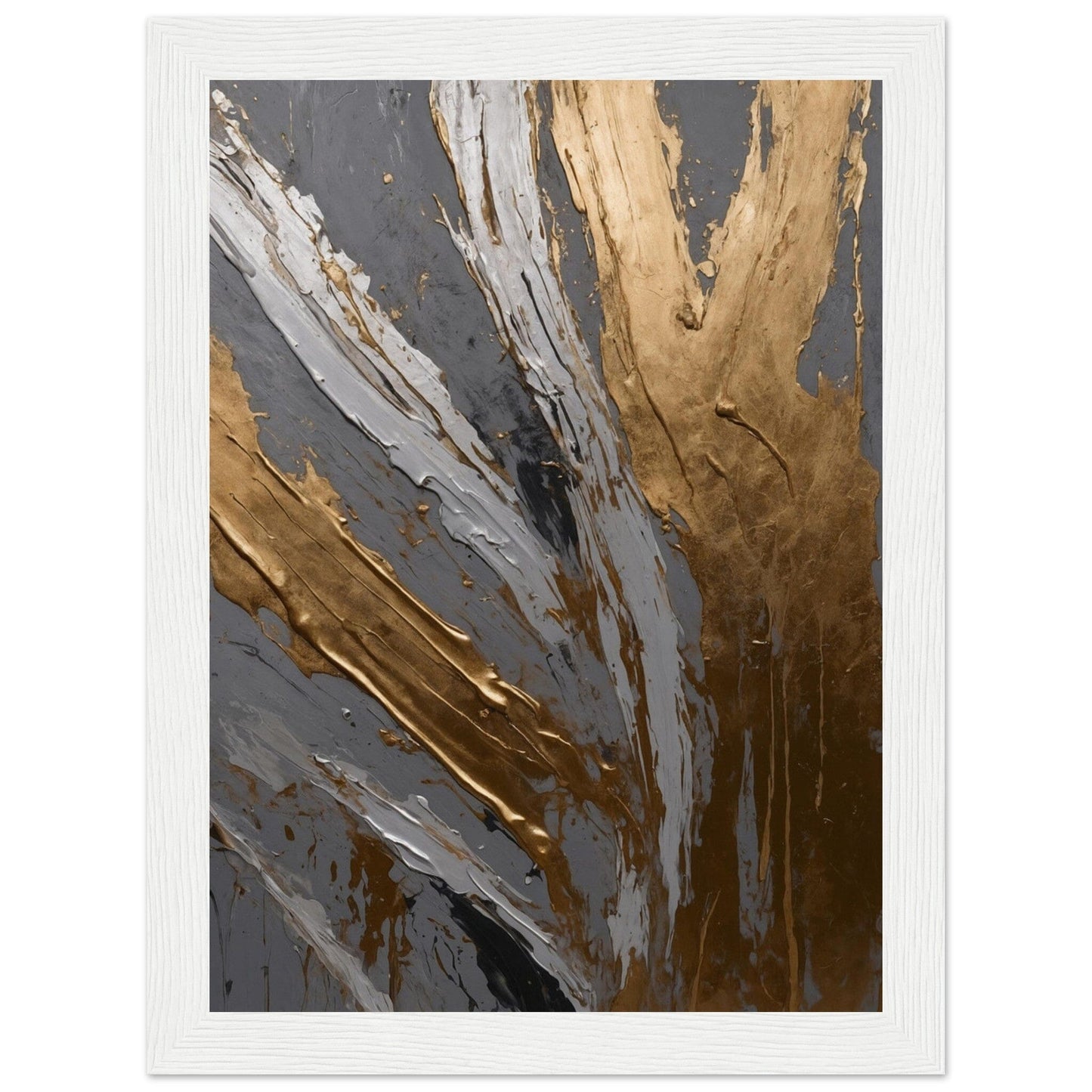 Premium Matte Paper Wooden Framed Poster - Exklusive Kunst in stilvollen Holzrahmen Print Material Modern Masterpieces 13x18 cm / 5x7″ White frame