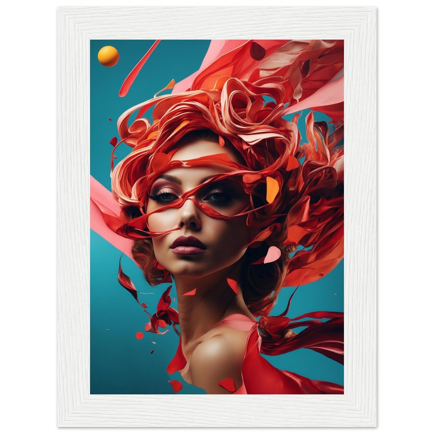 Premium Matte Paper Wooden Framed Poster - Exklusive Kunst in stilvollen Holzrahmen Print Material Modern Masterpieces 13x18 cm / 5x7″ White frame