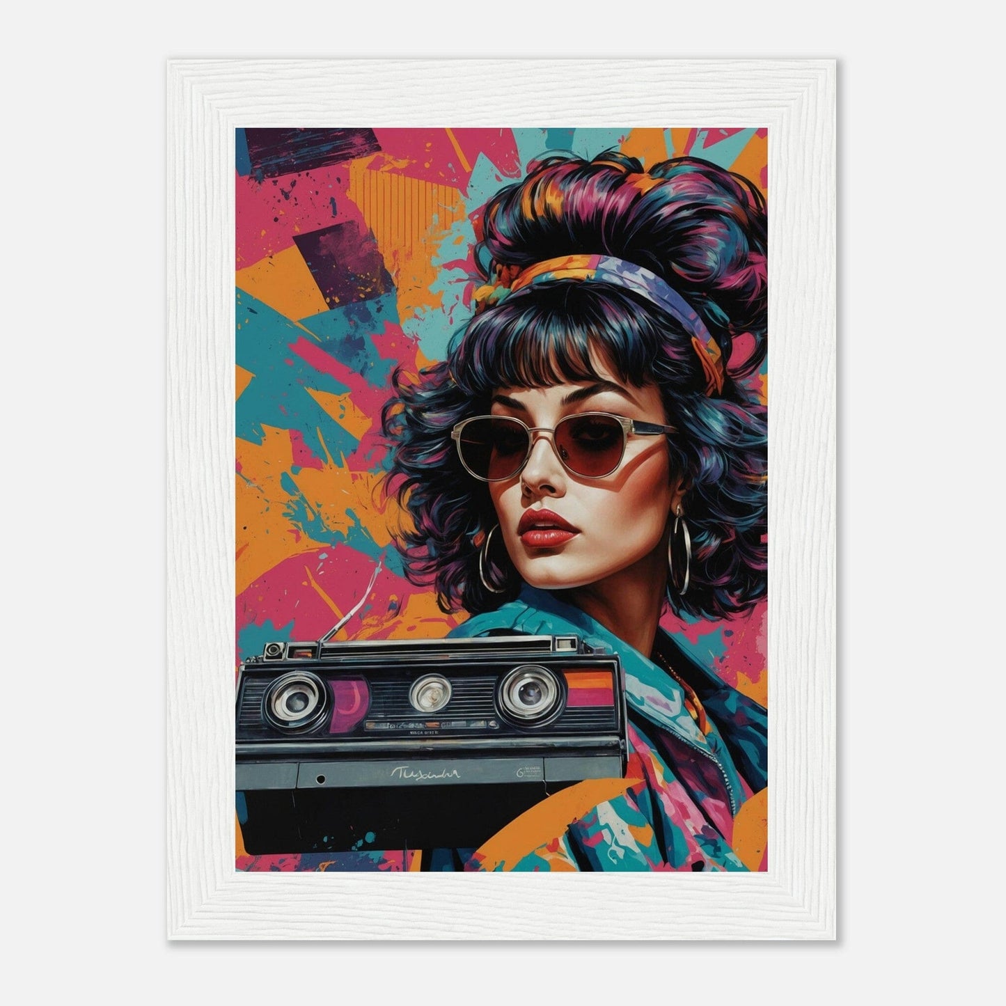 Premium Matte Paper Wooden Framed Poster - Exklusive Kunst in stilvollen Holzrahmen Print Material Modern Masterpieces 13x18 cm / 5x7″ White frame