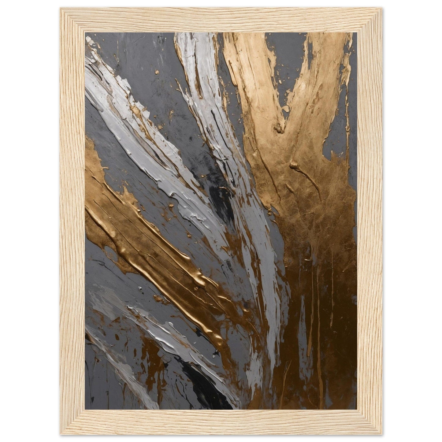 Premium Matte Paper Wooden Framed Poster - Exklusive Kunst in stilvollen Holzrahmen Print Material Modern Masterpieces 13x18 cm / 5x7″ Wood frame