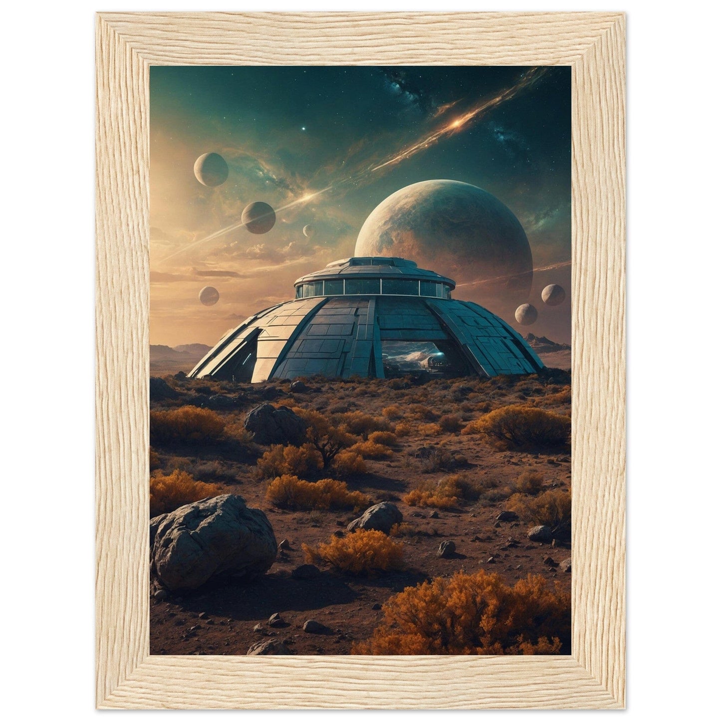 Premium Matte Paper Wooden Framed Poster - Exklusive Kunst in stilvollen Holzrahmen Print Material Modern Masterpieces 13x18 cm / 5x7″ Wood frame